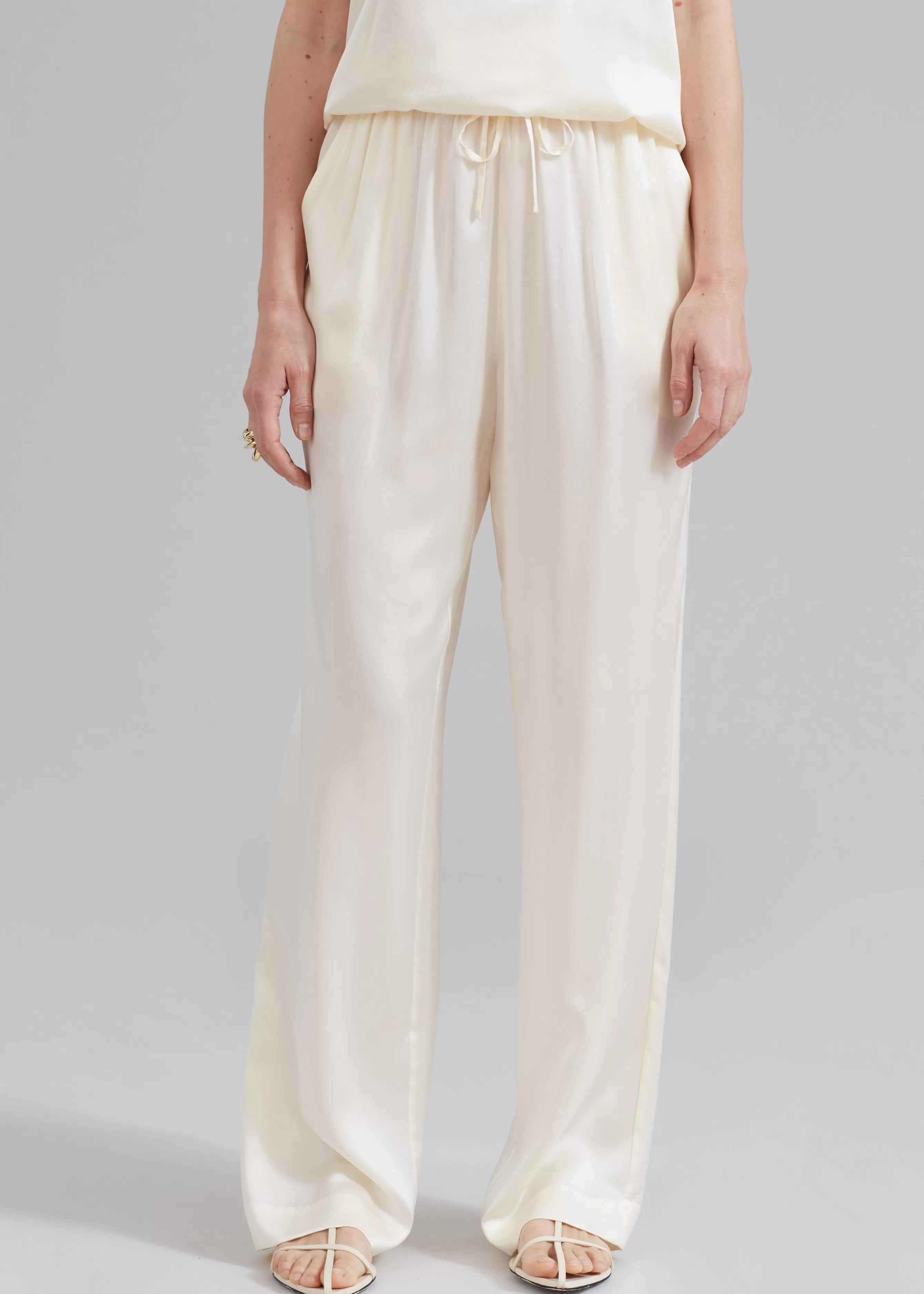 Women The Frankie Shop Loulou Studio Soma Silk Pants