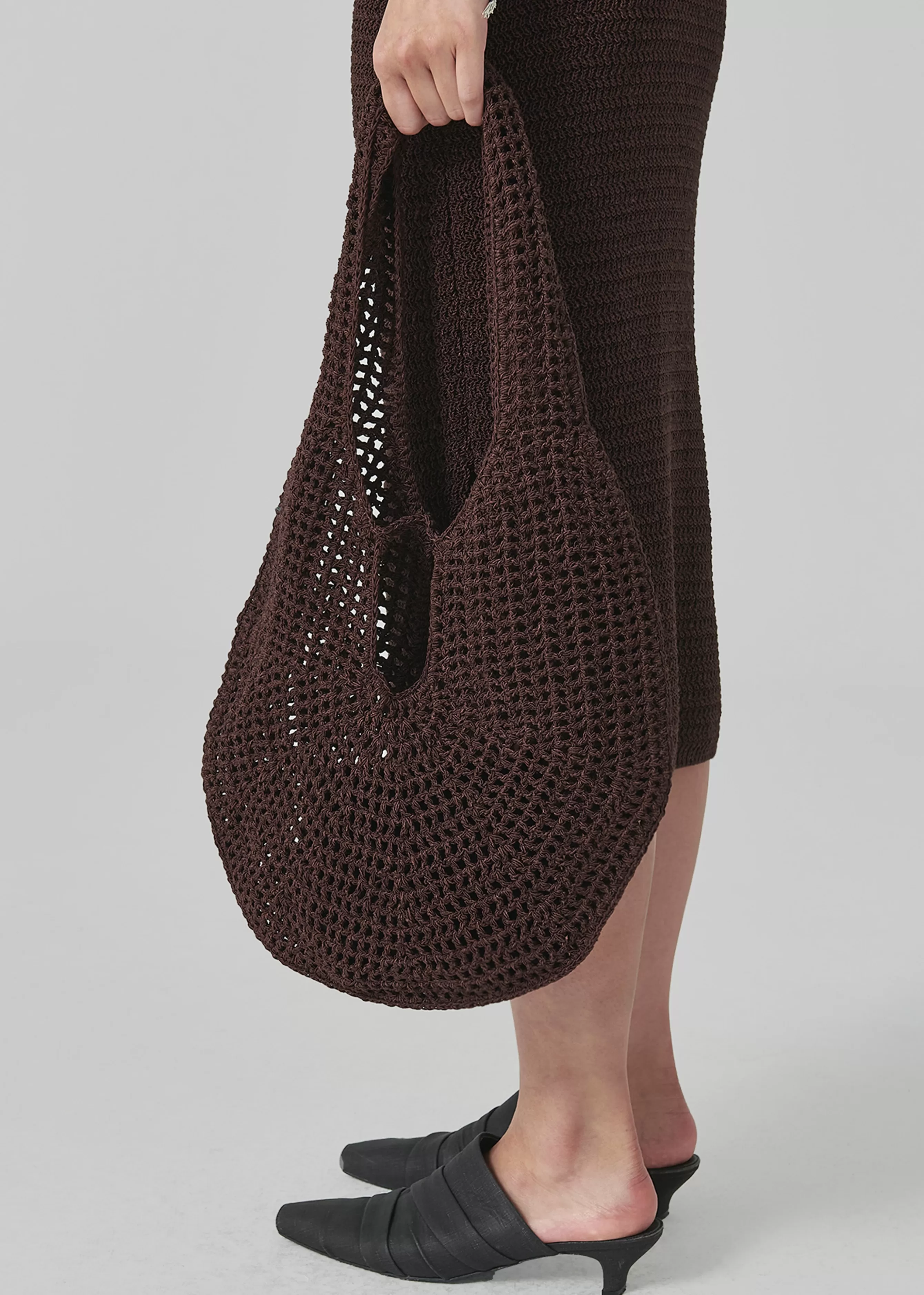 Women The Frankie Shop Low Classic Crochet Hobo Bag