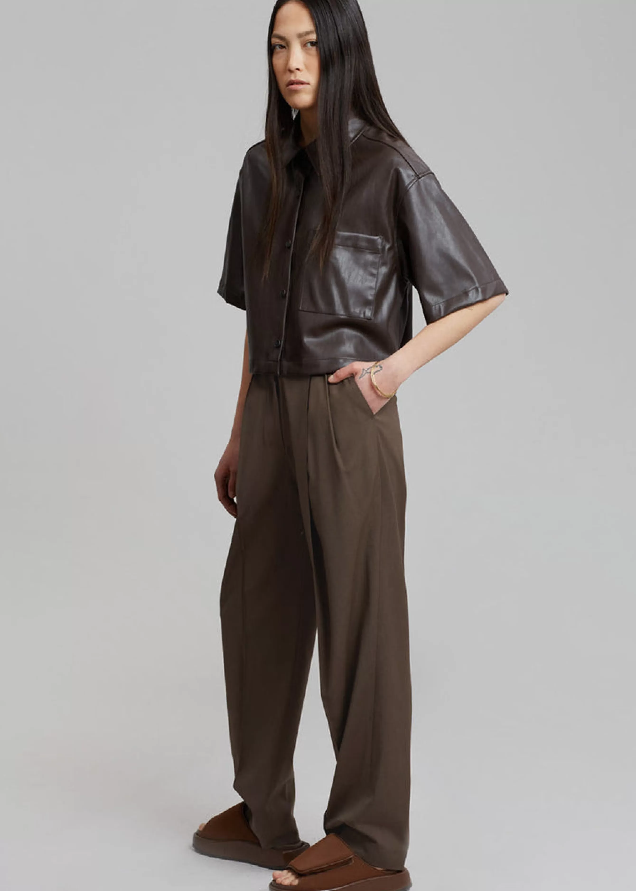 Women The Frankie Shop Low Classic Low Rise Trousers