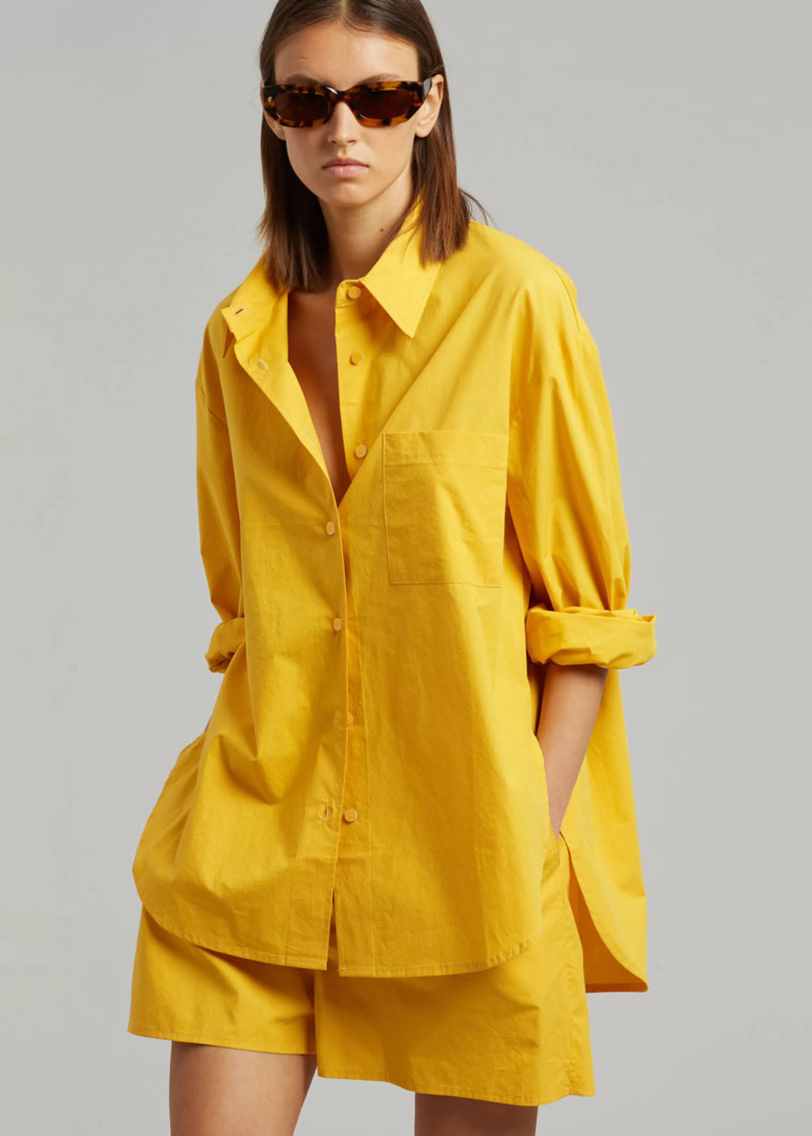 Women The Frankie Shop Lui Cotton Shirt