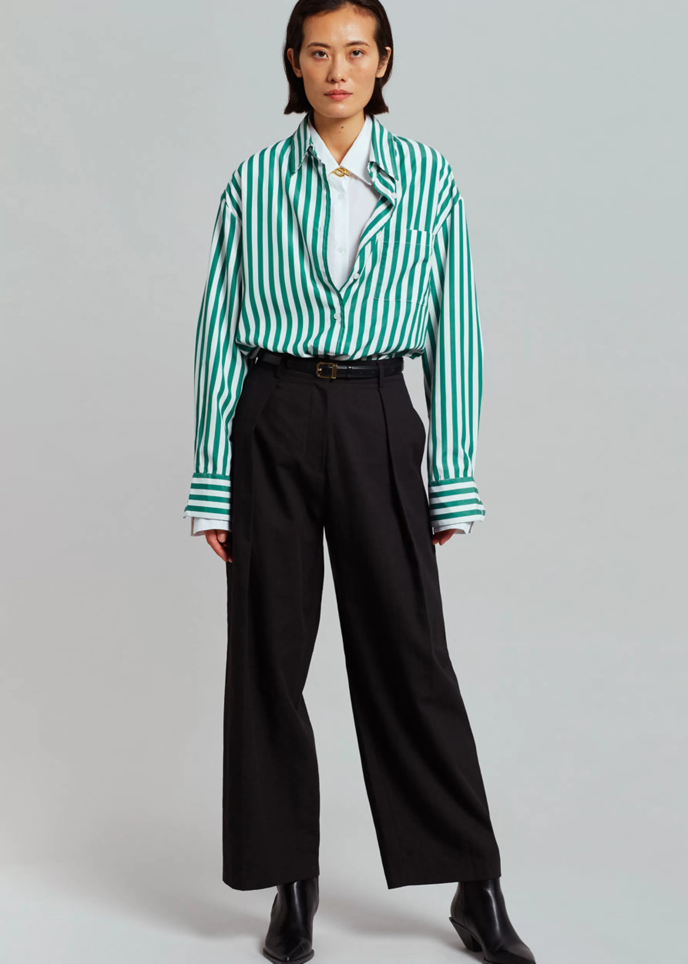 Women The Frankie Shop Lui Stripe Shirt