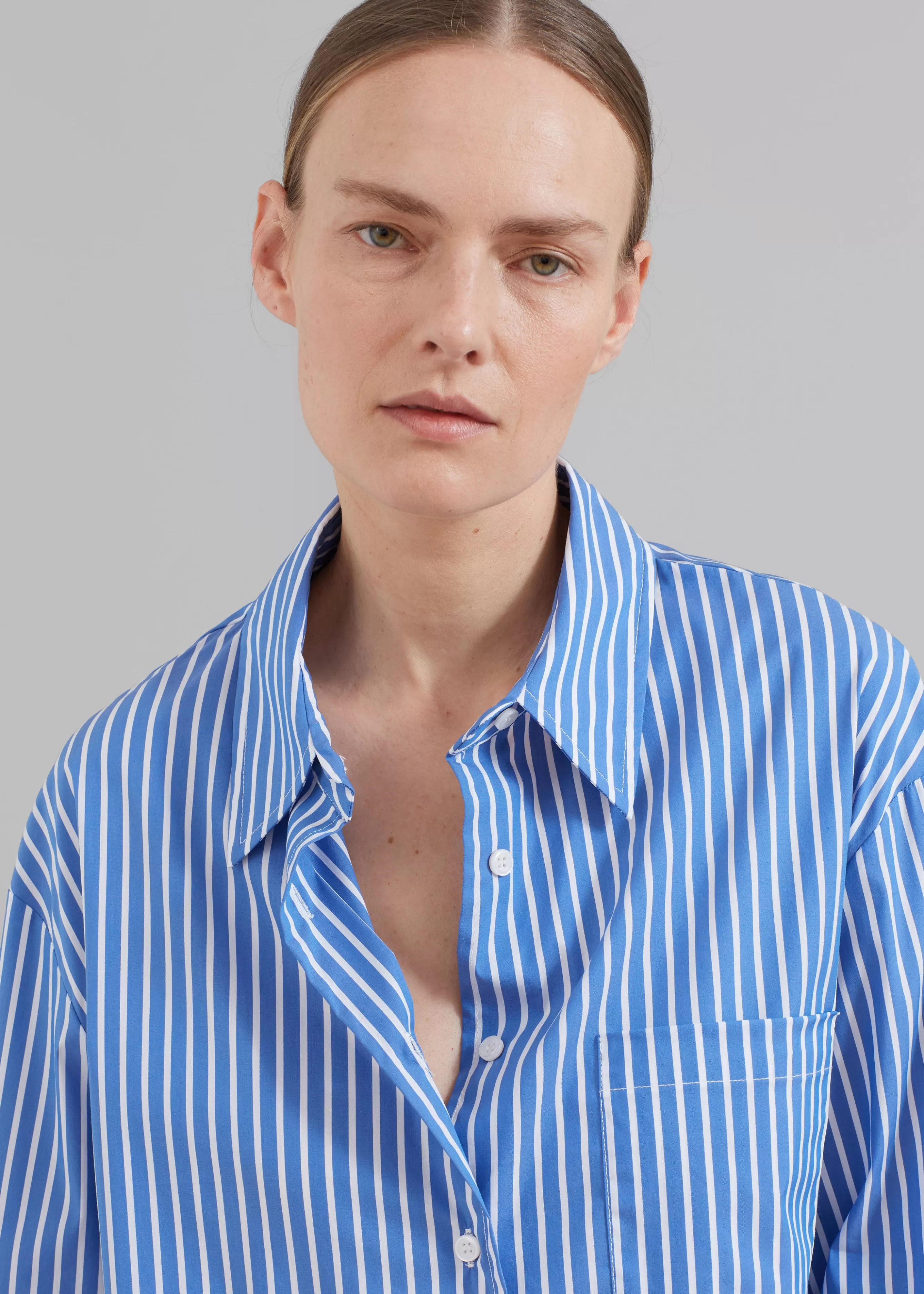 Women The Frankie Shop Lui Thin Stripe Shirt