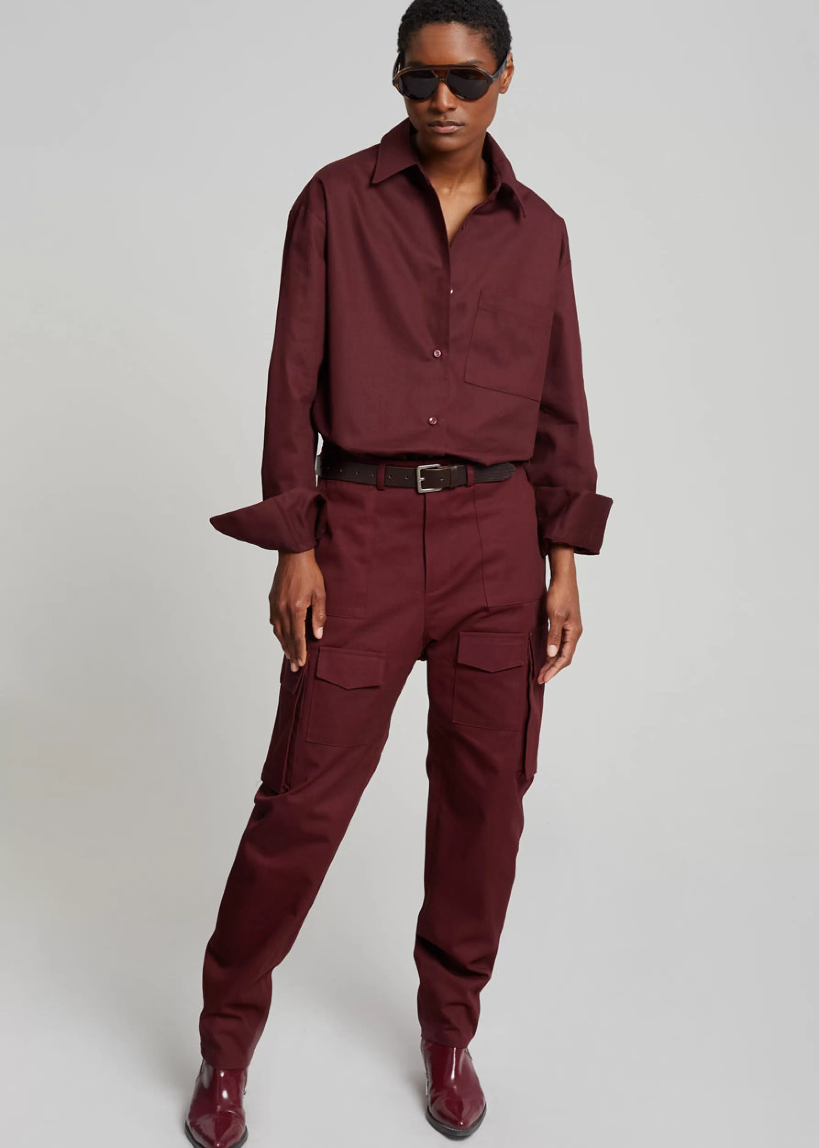 Women The Frankie Shop Lui Twill Overshirt