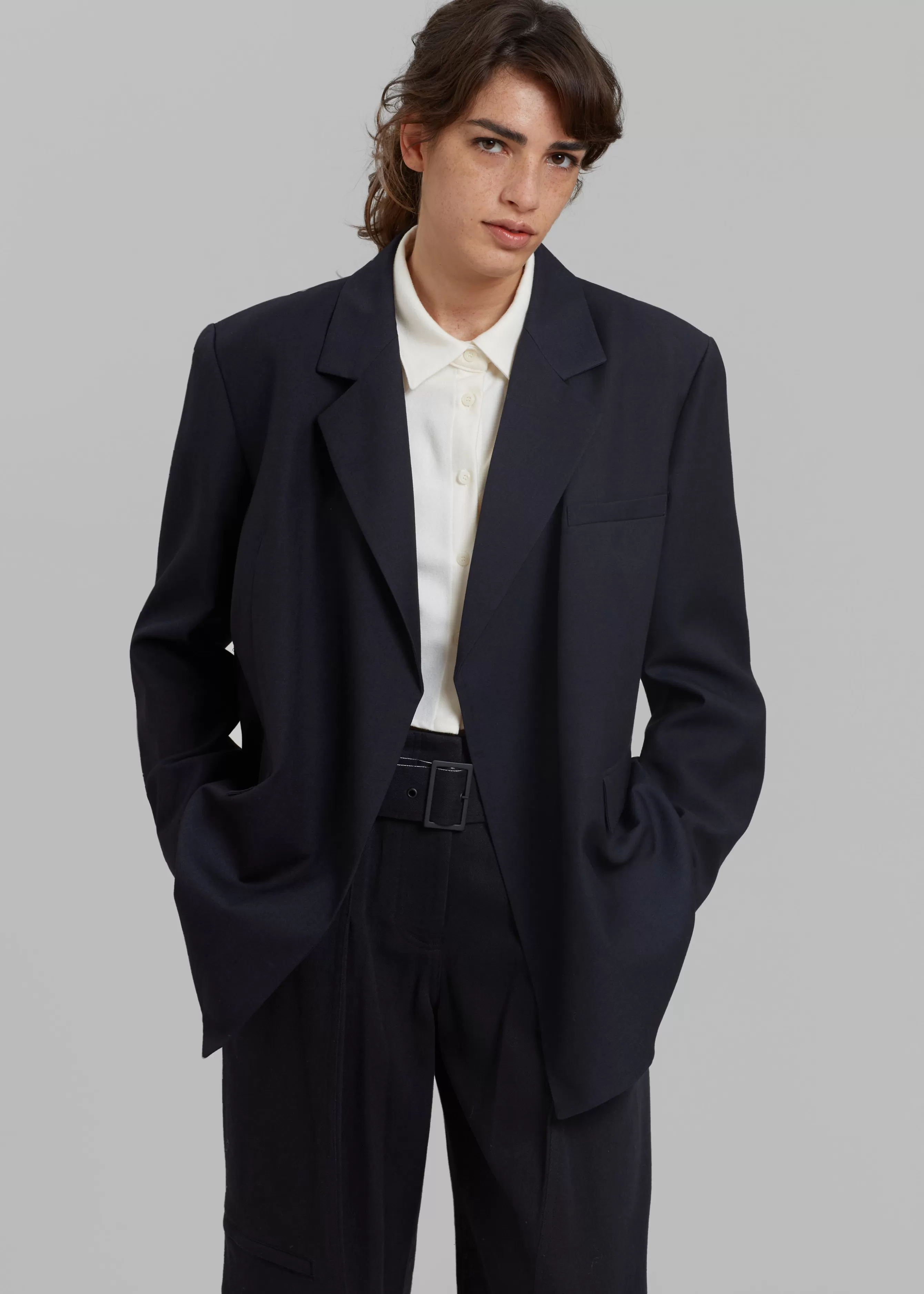 Women The Frankie Shop Lunat Belted Blazer