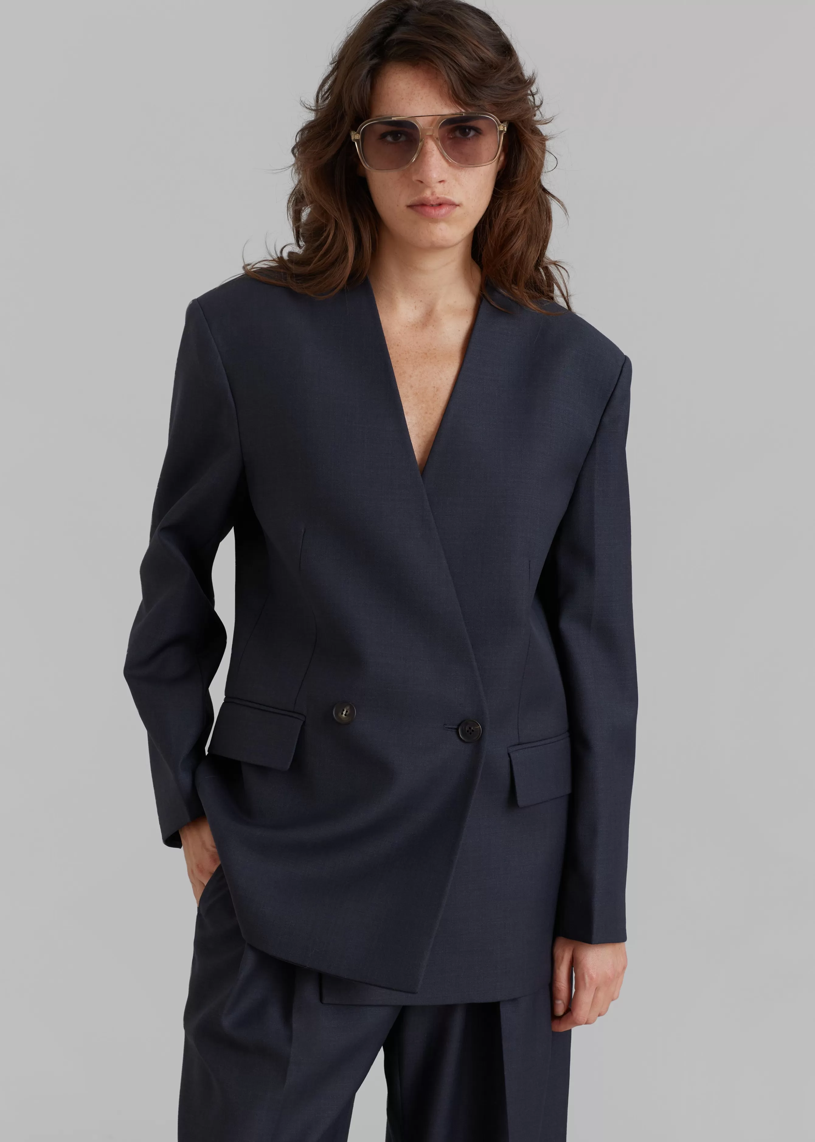 Women The Frankie Shop Lyxe Collarless Blazer