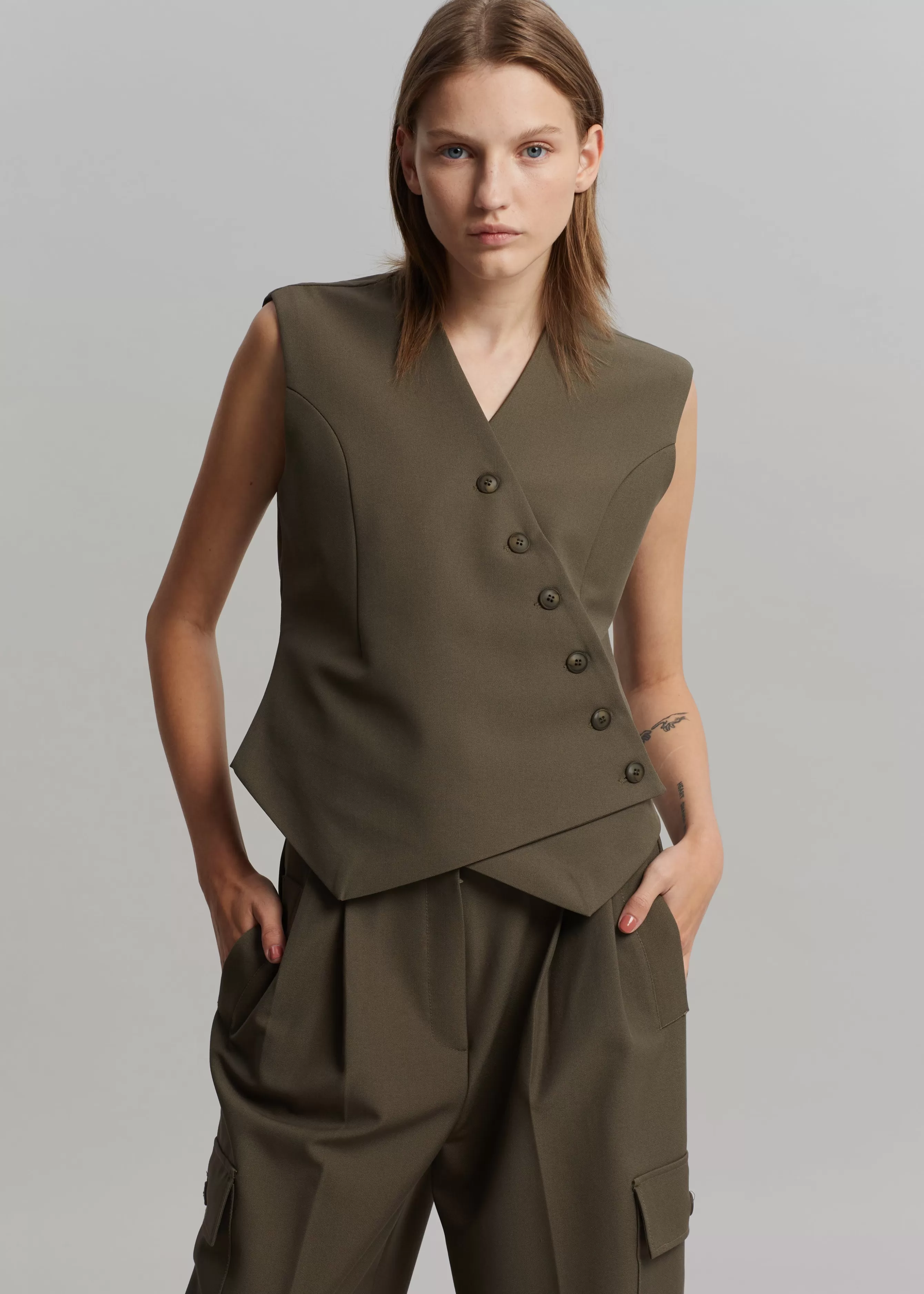 Women The Frankie Shop Maesa Cross Vest