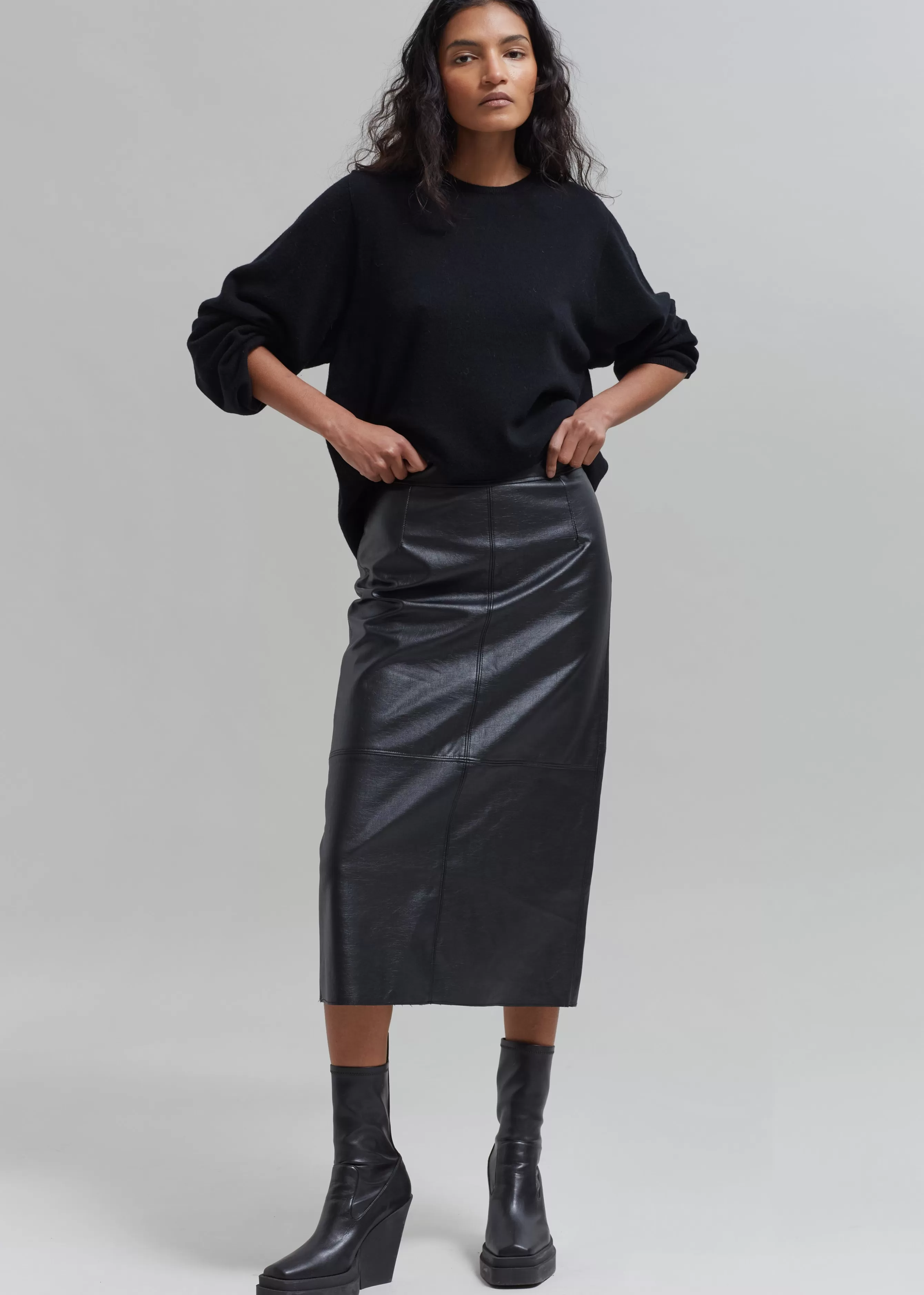 Women The Frankie Shop Manyne Faux Leather Pencil Skirt