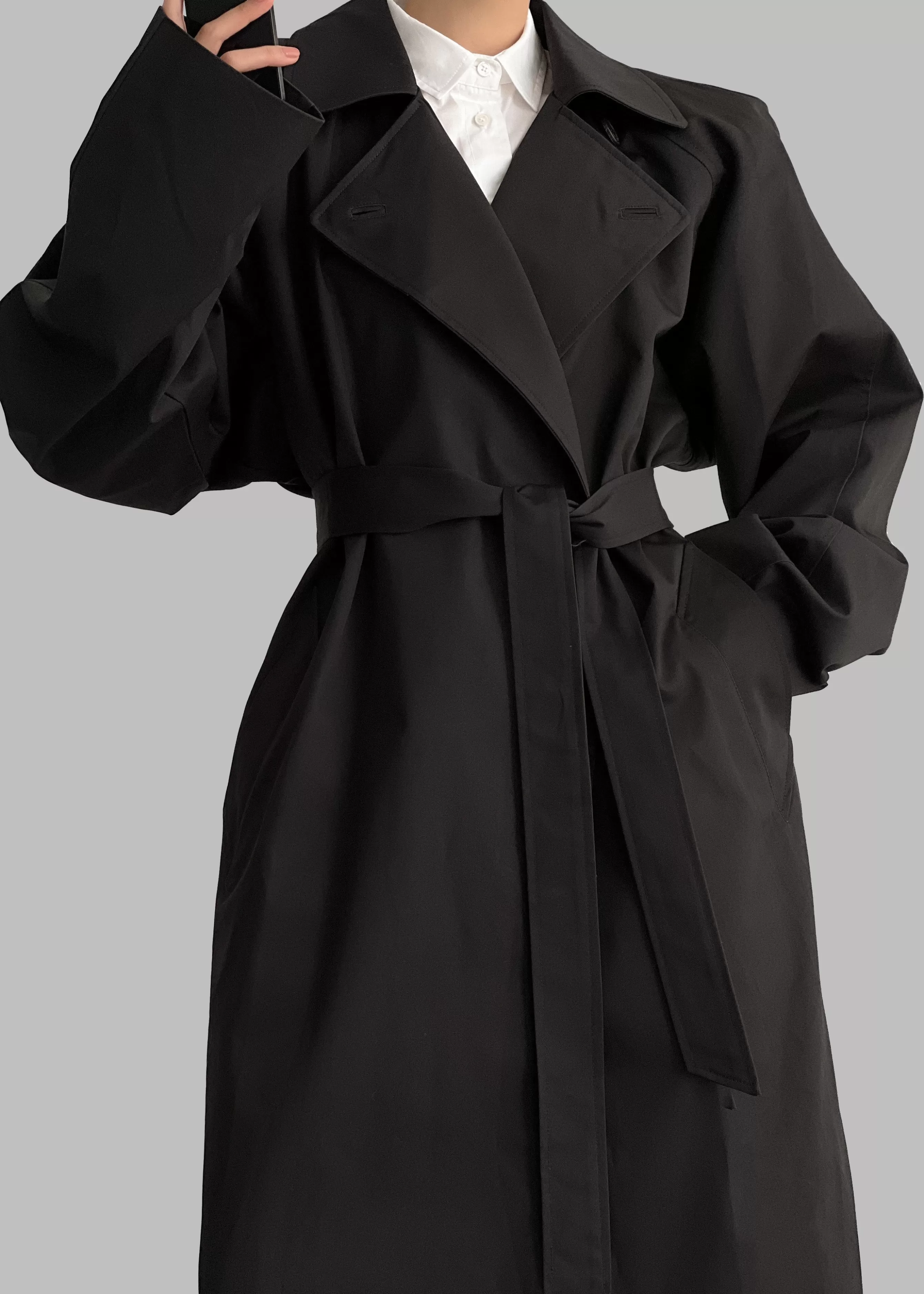 Women The Frankie Shop Marisol Box Shoulder Trench