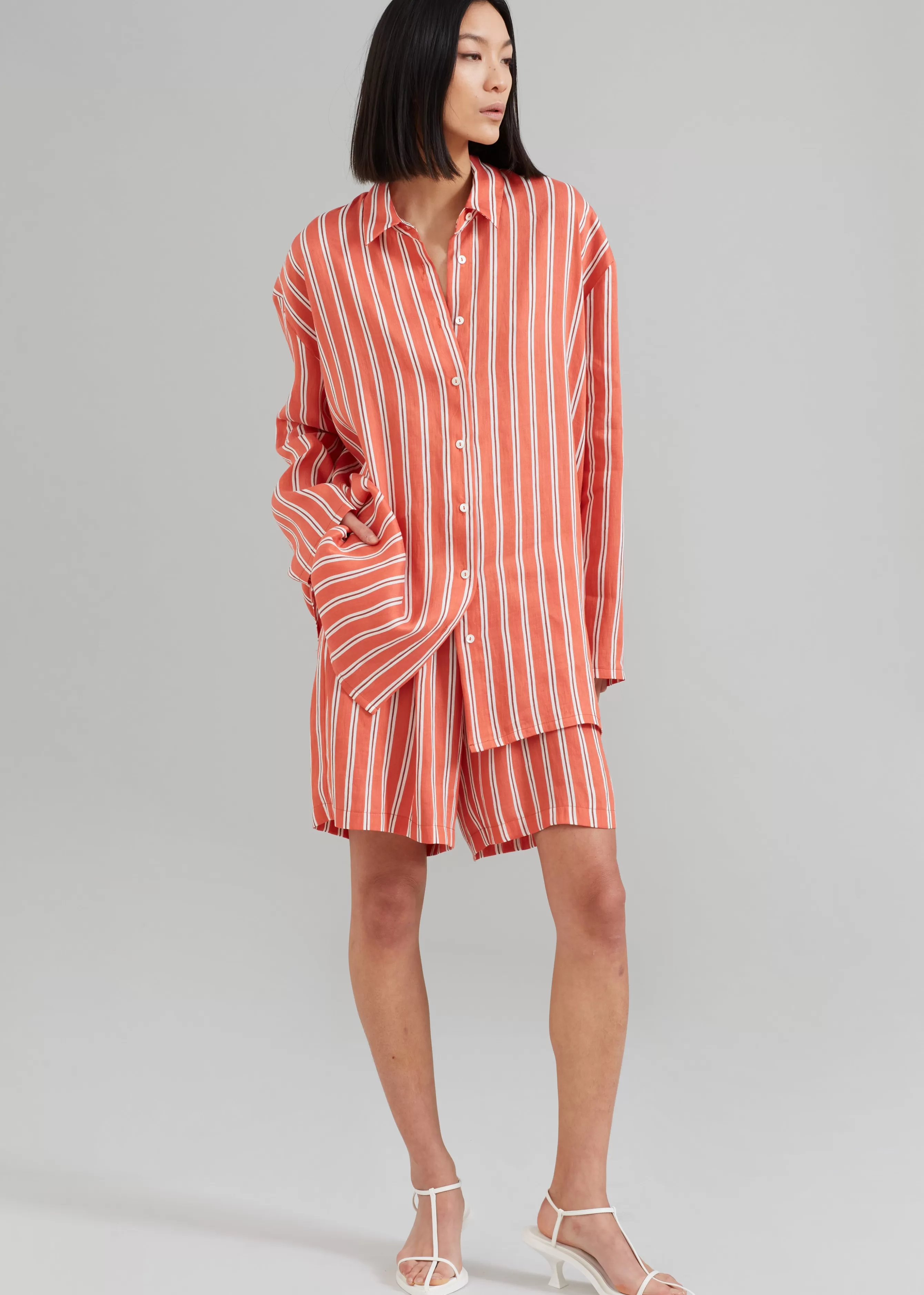 Women The Frankie Shop Matin Isola Stripe Shirt