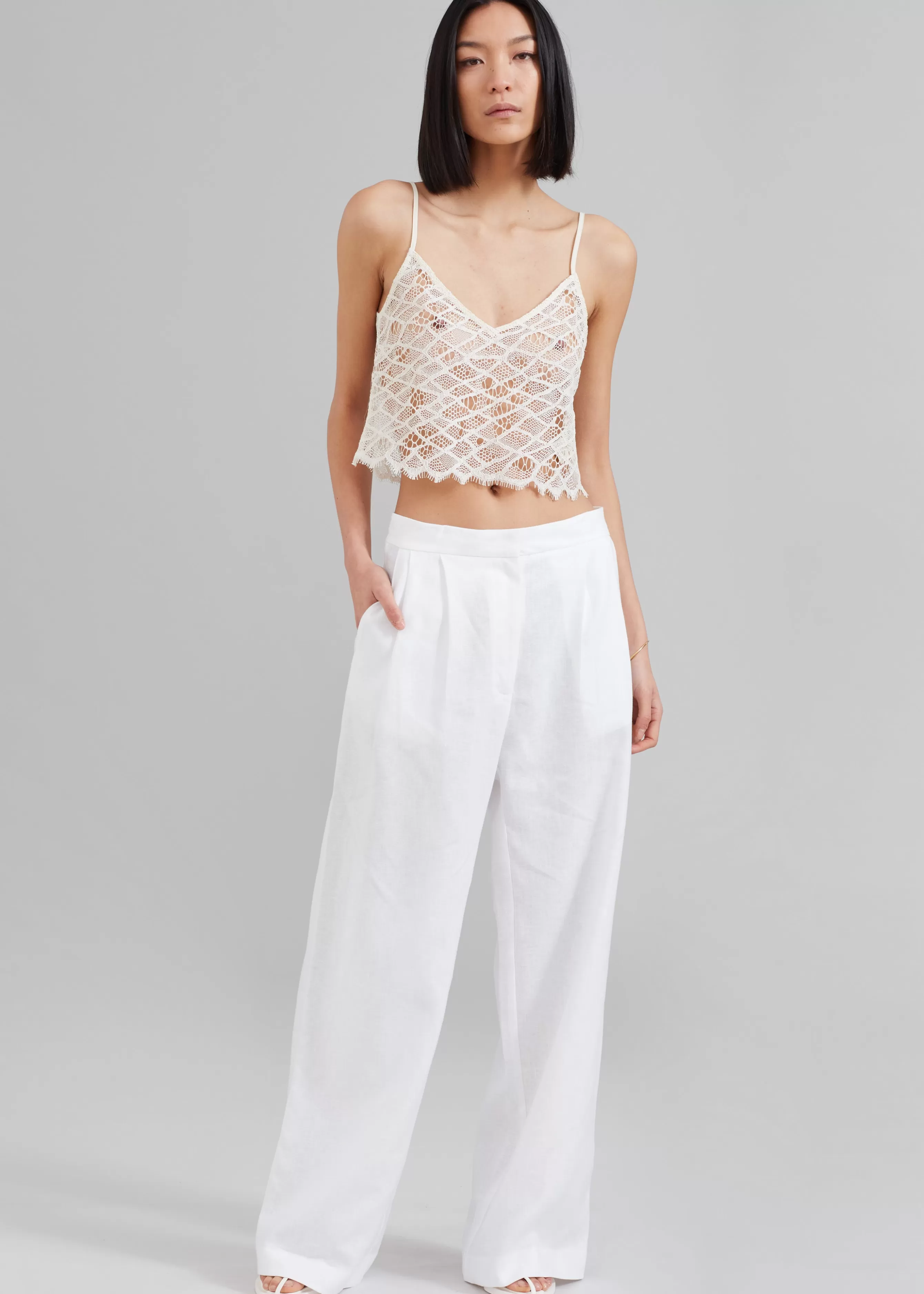 Women The Frankie Shop Matin Tailored Wide Leg Pant