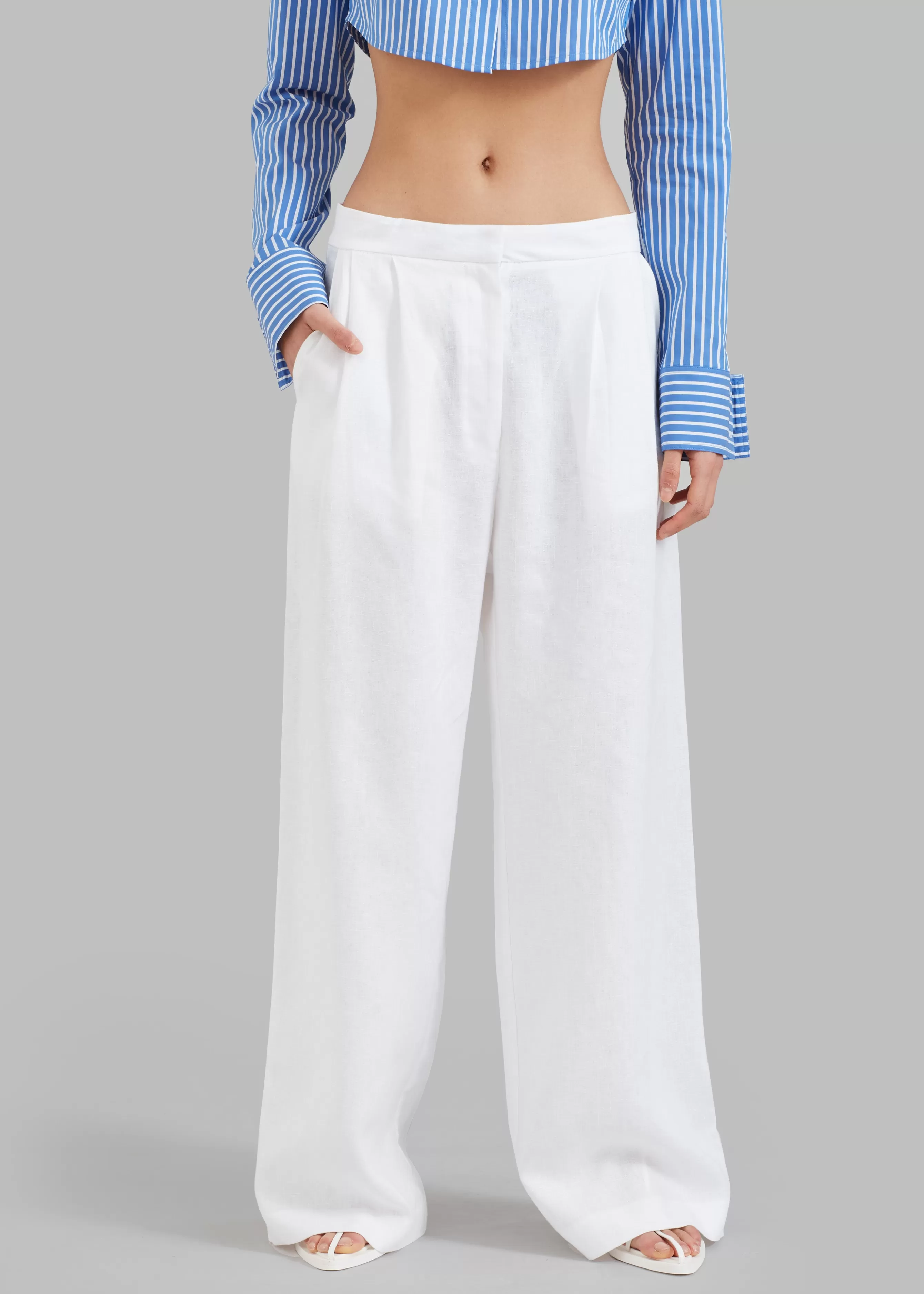 Women The Frankie Shop Matin Tailored Wide Leg Pant