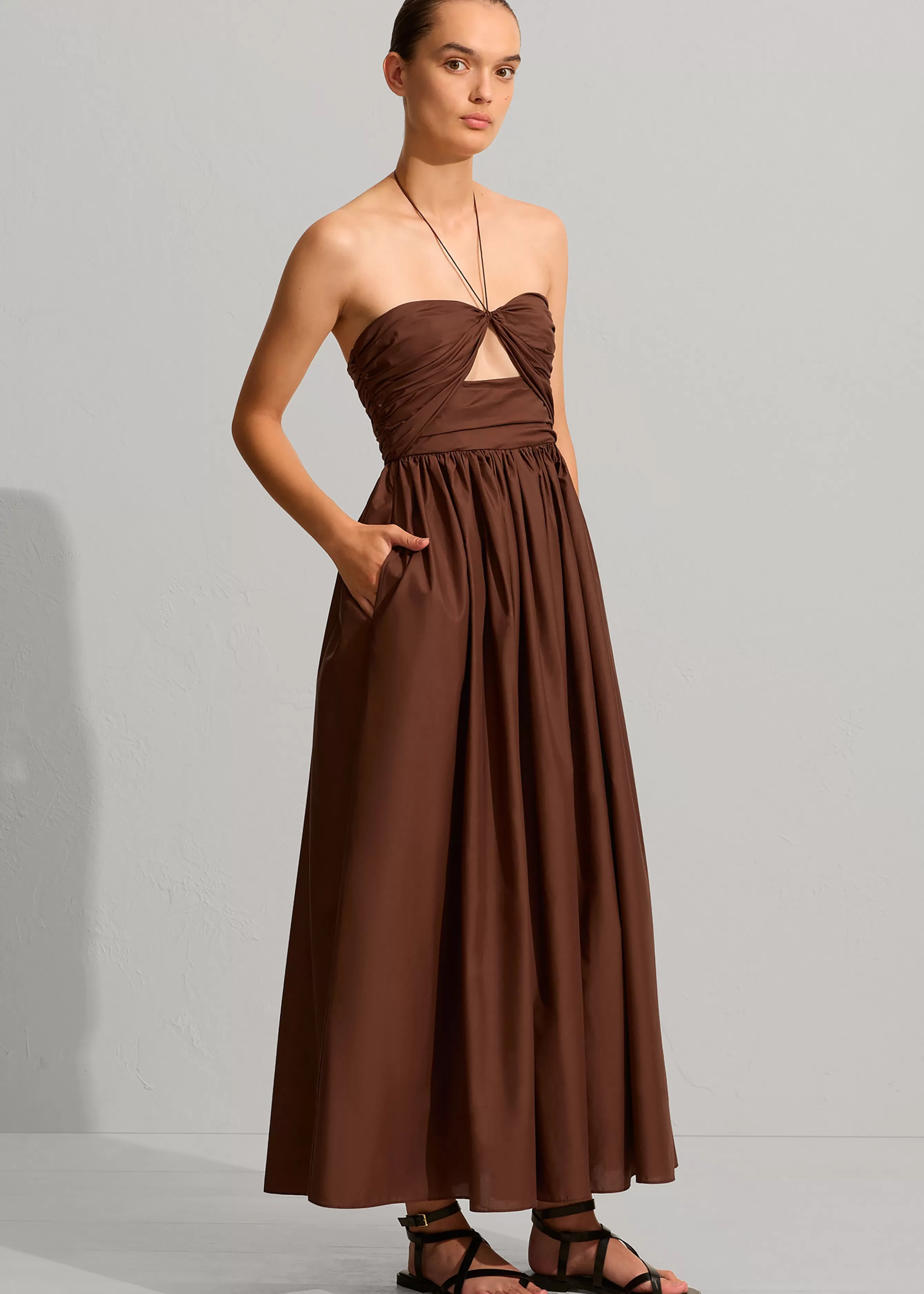 Women The Frankie Shop Matteau Bandeau Rouched Sundress