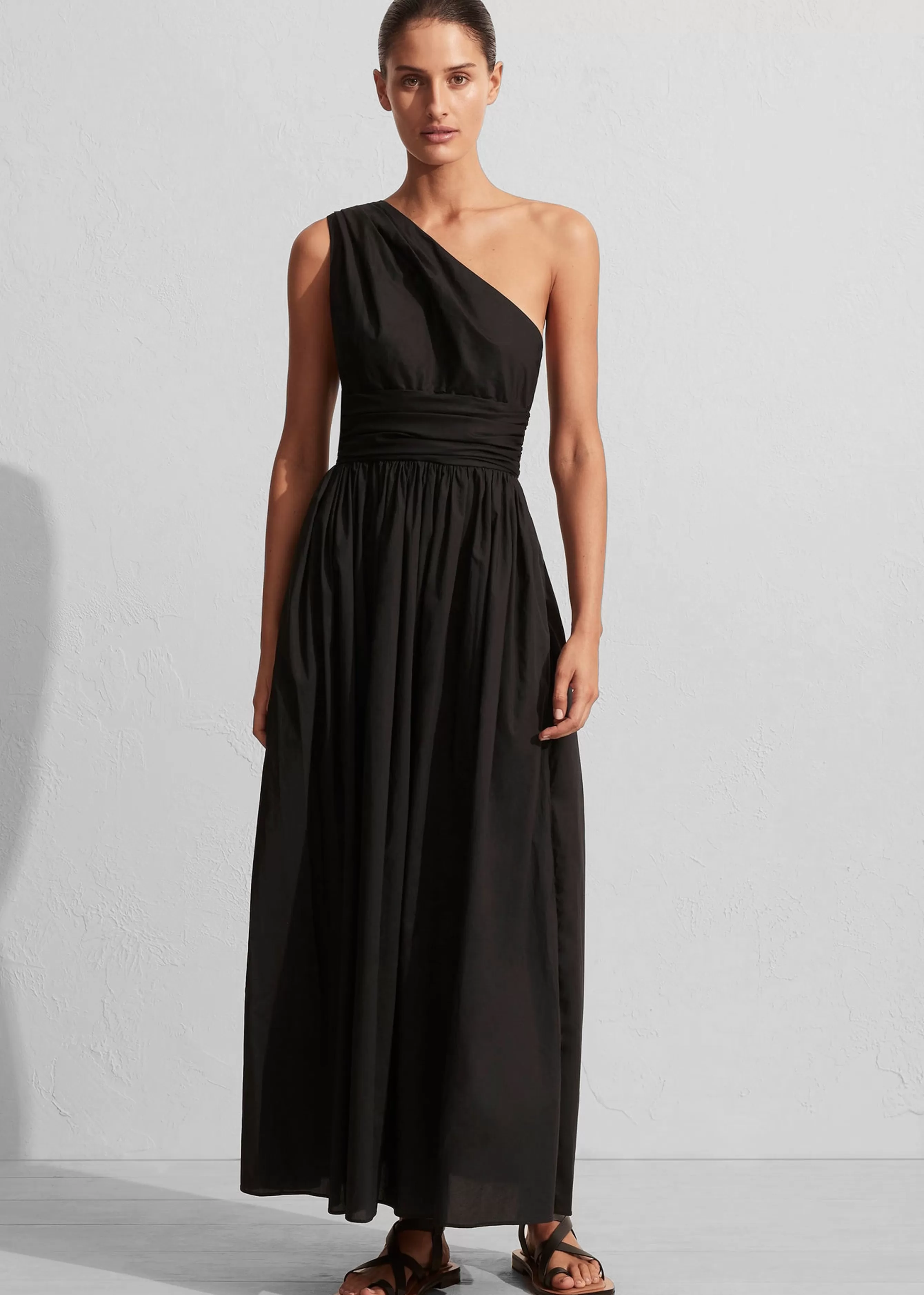 Women The Frankie Shop Matteau Gathered One Shoulder Dress