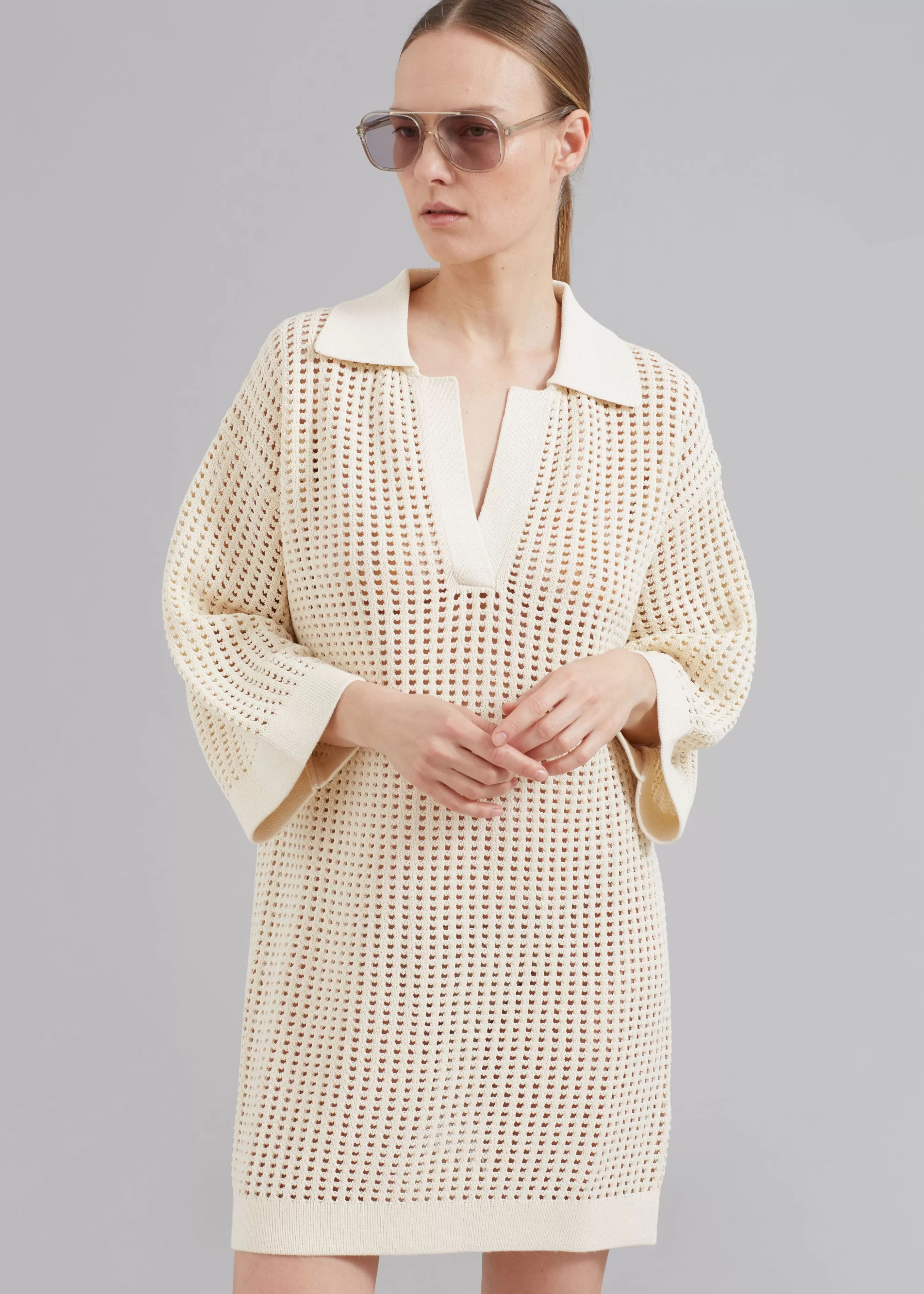 Women The Frankie Shop Nanushka Siya Long Sleeve Collared Dress