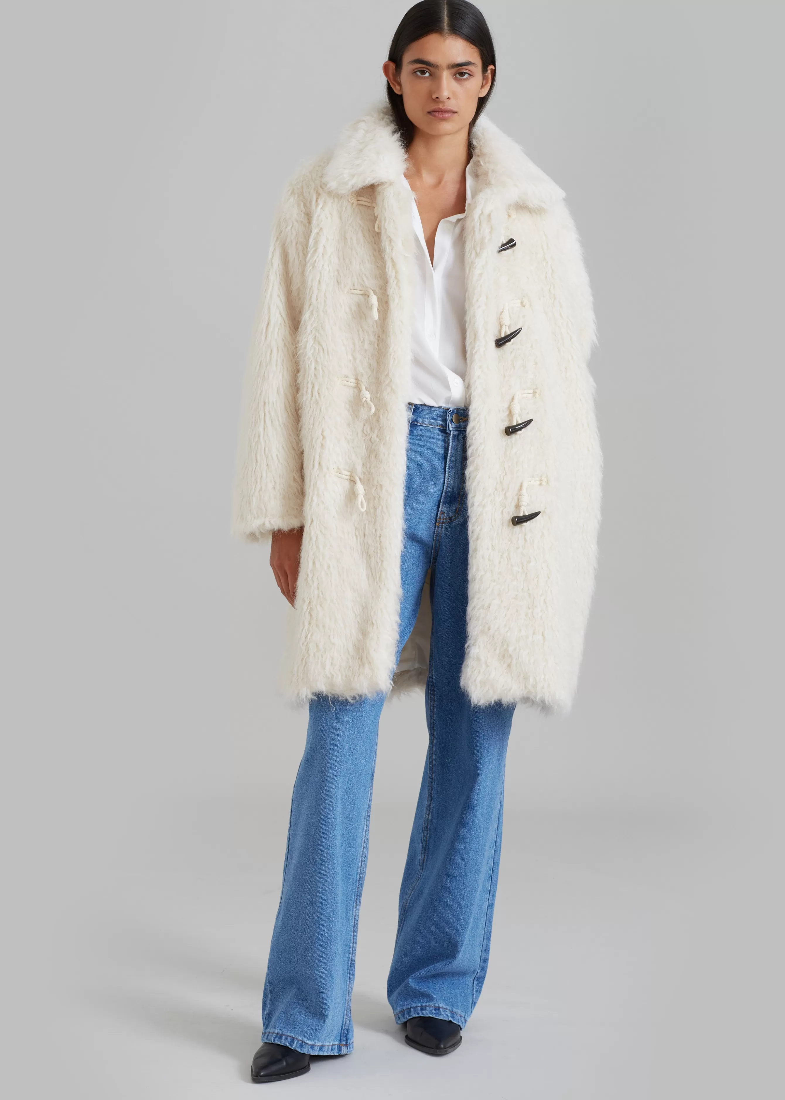 Women The Frankie Shop Noha Faux Fur Toggle Coat