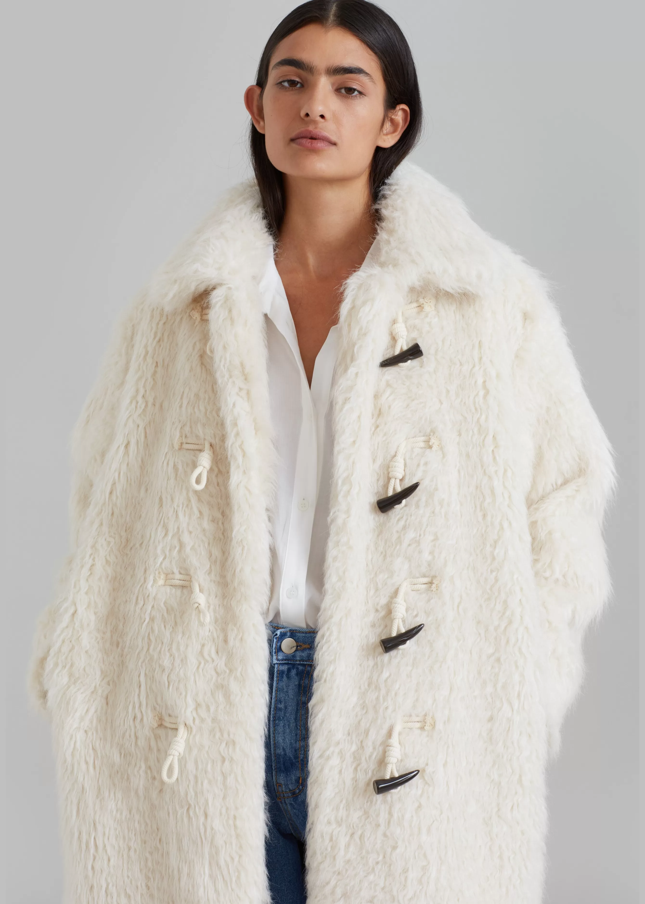 Women The Frankie Shop Noha Faux Fur Toggle Coat