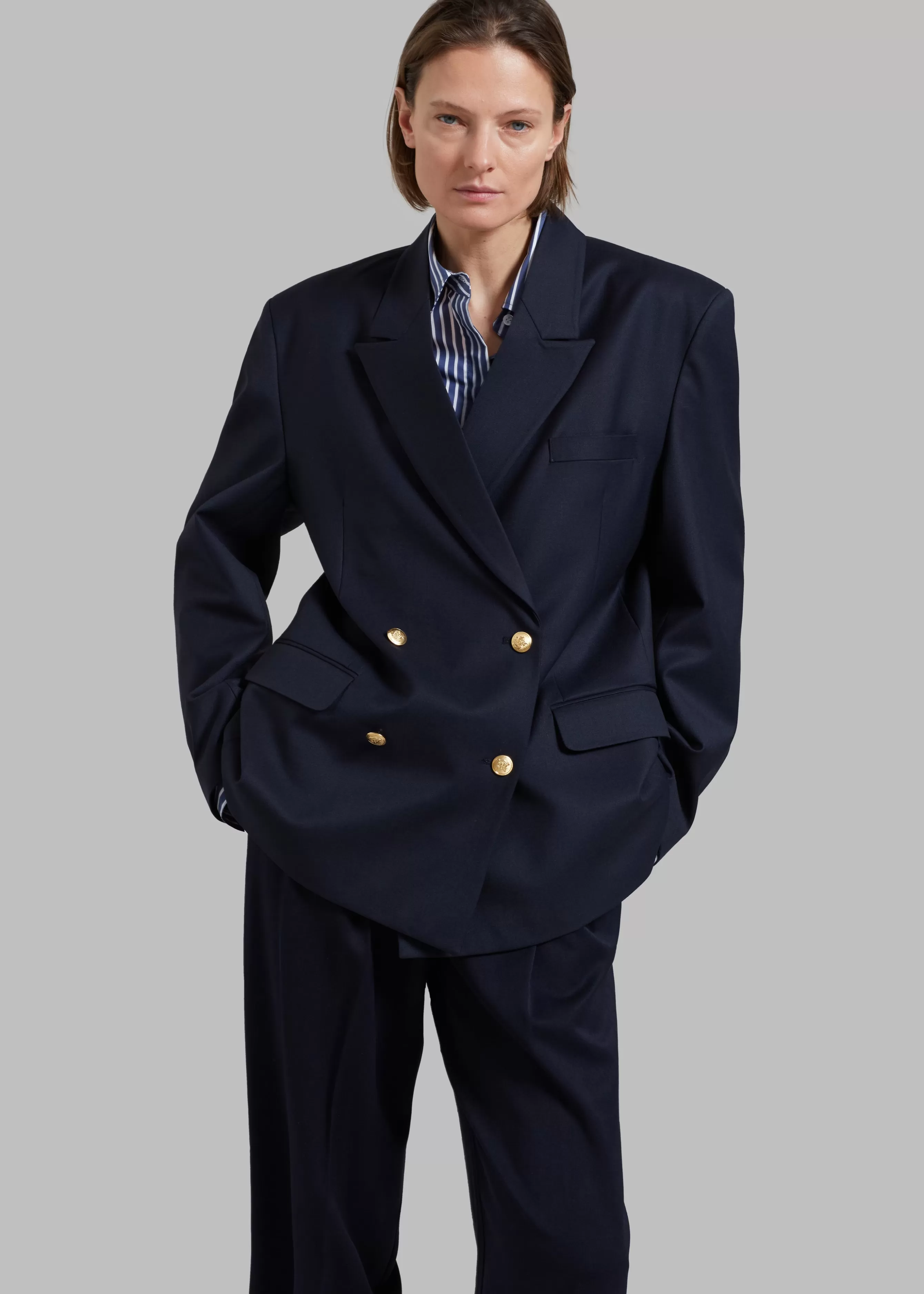 Women The Frankie Shop Oline Double Breasted Blazer