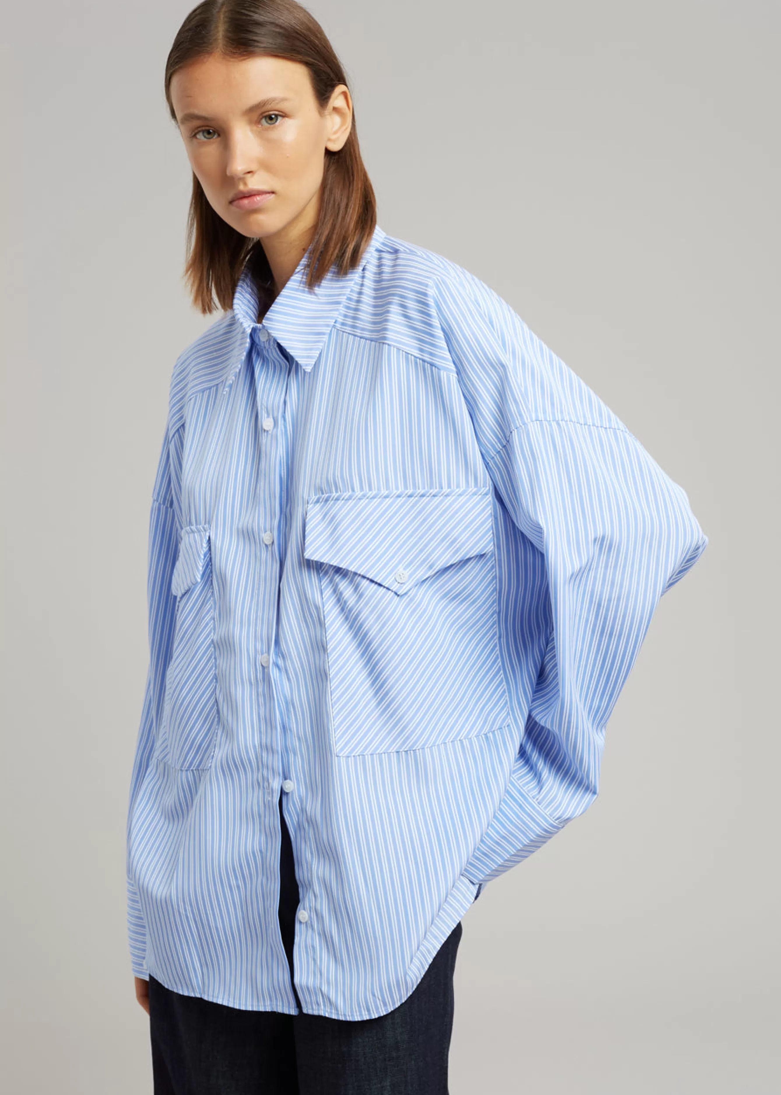 Women The Frankie Shop Orson Pocket Shirt