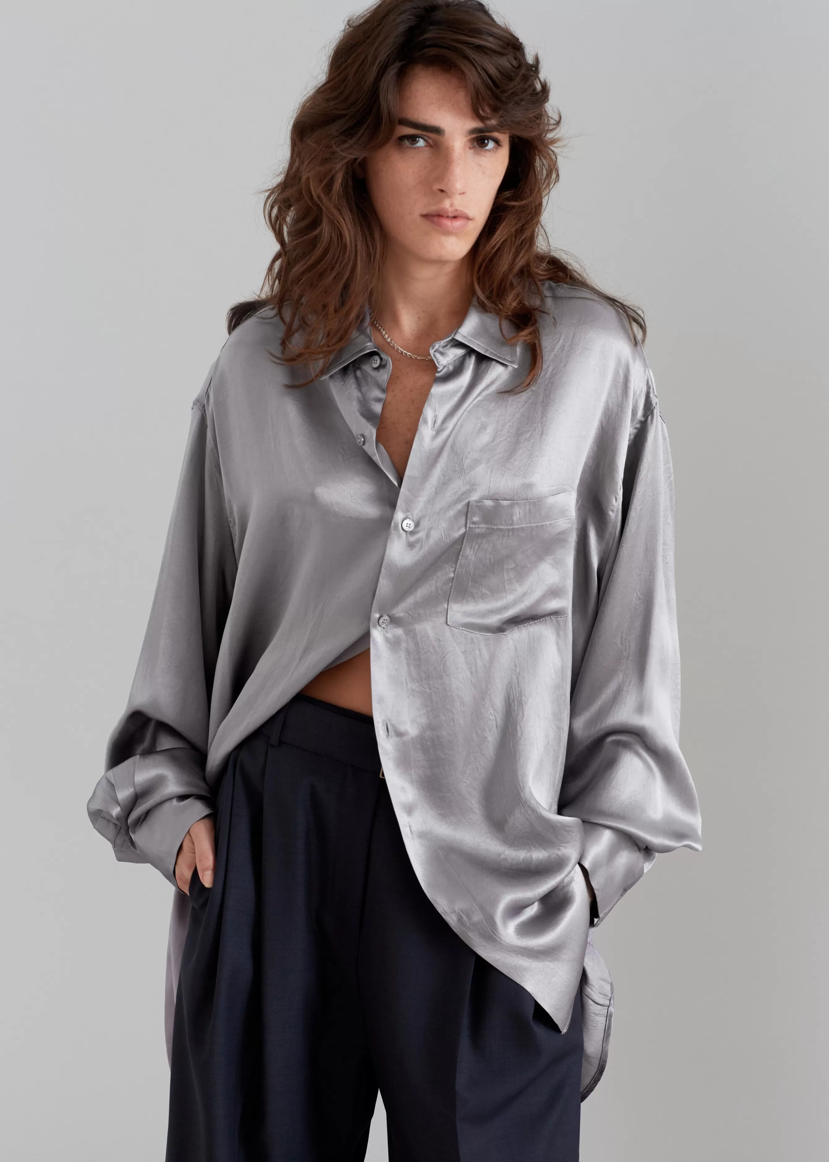 Women The Frankie Shop Paes Silky Shirt