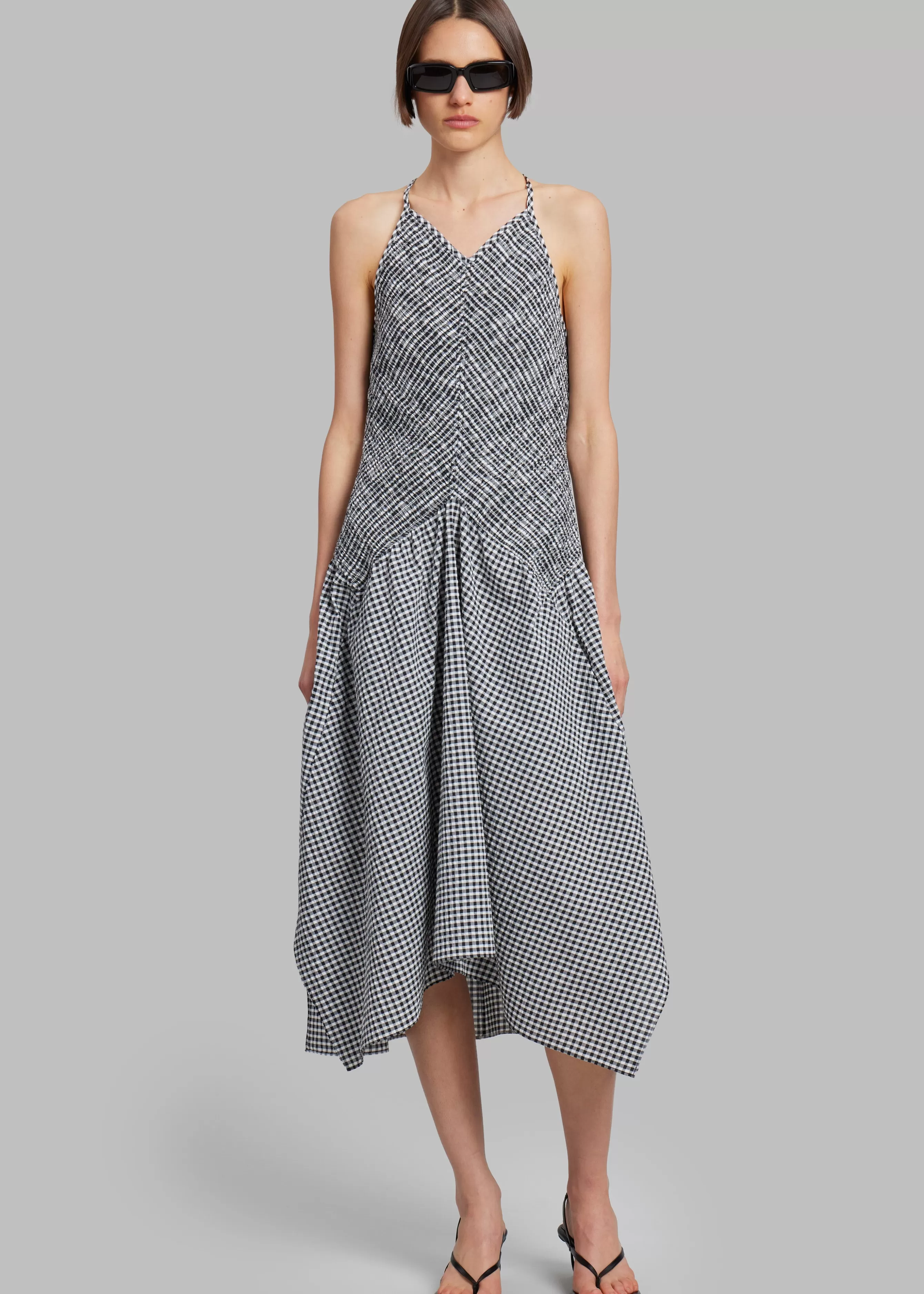 Women The Frankie Shop Proenza Schouler White Label Gingham Seersucker Smocked Dress