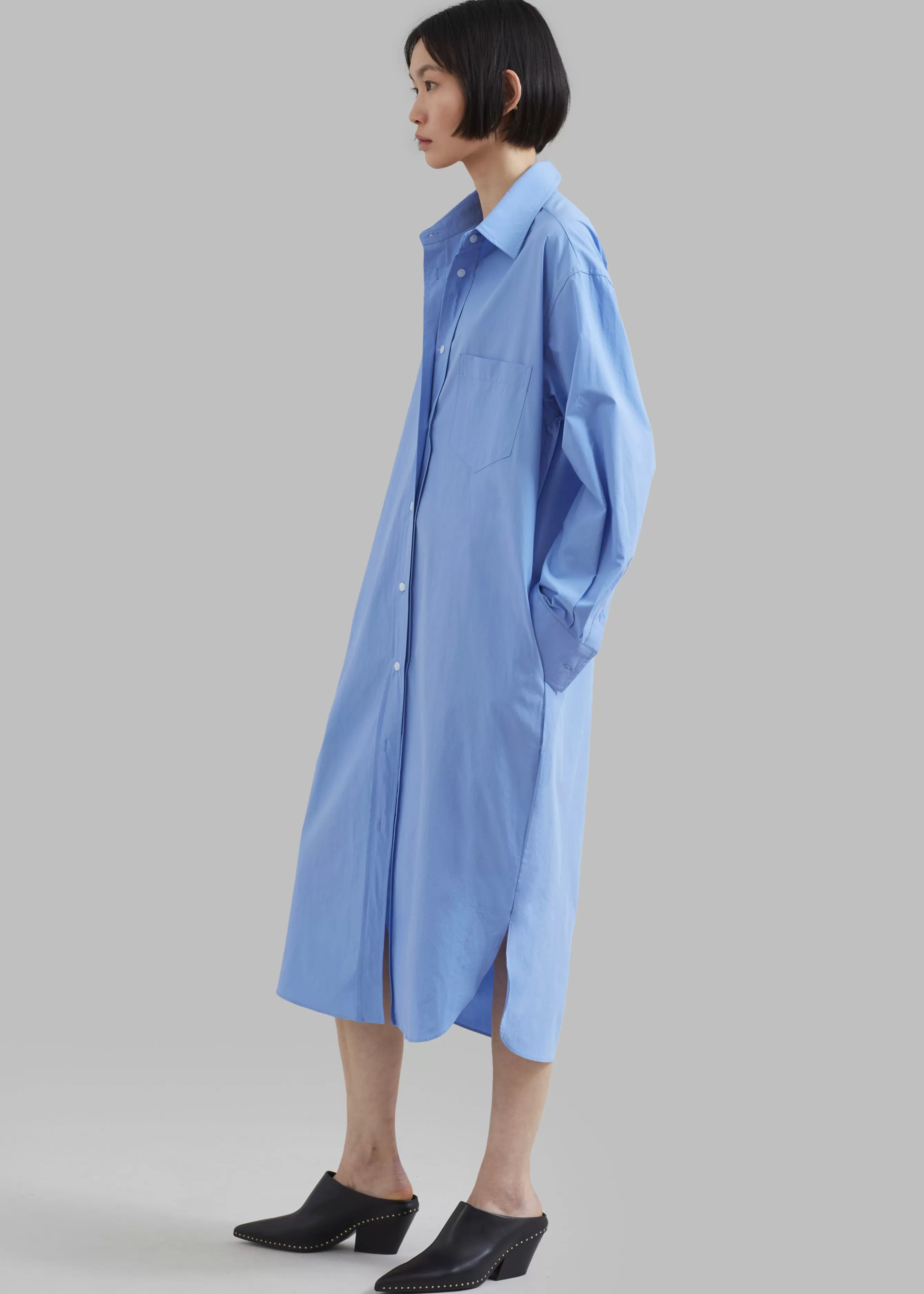 Women The Frankie Shop Raven Pocket Shirt Dress