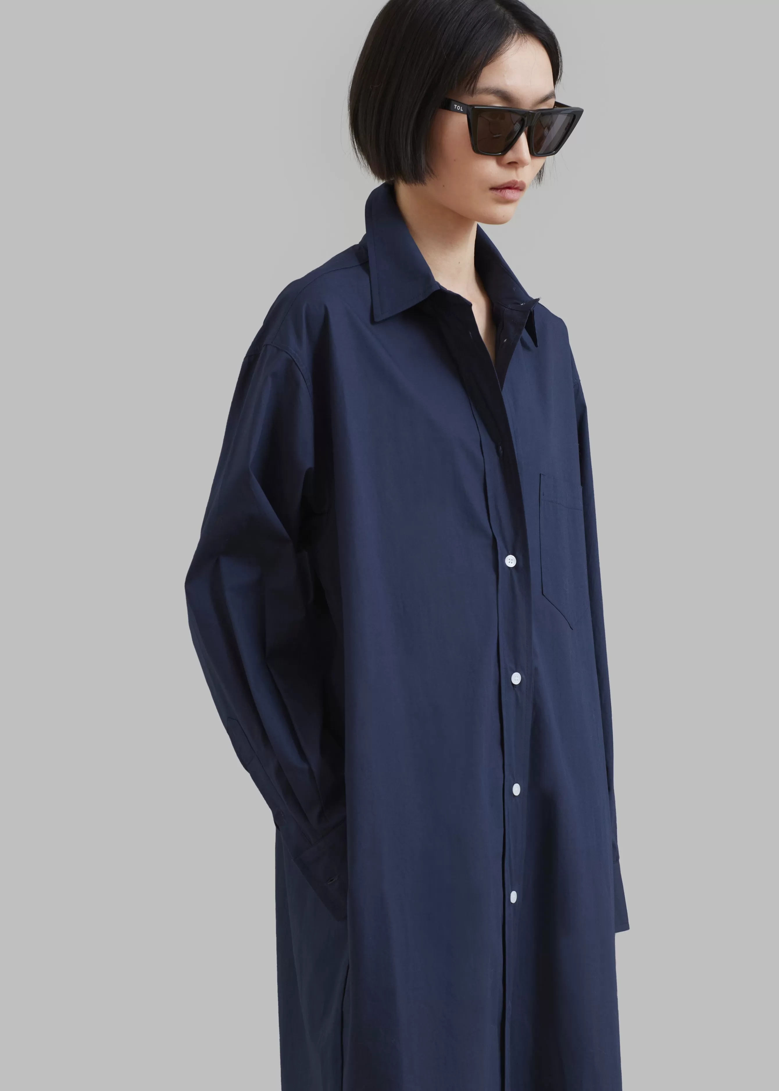 Women The Frankie Shop Raven Pocket Shirt Dress