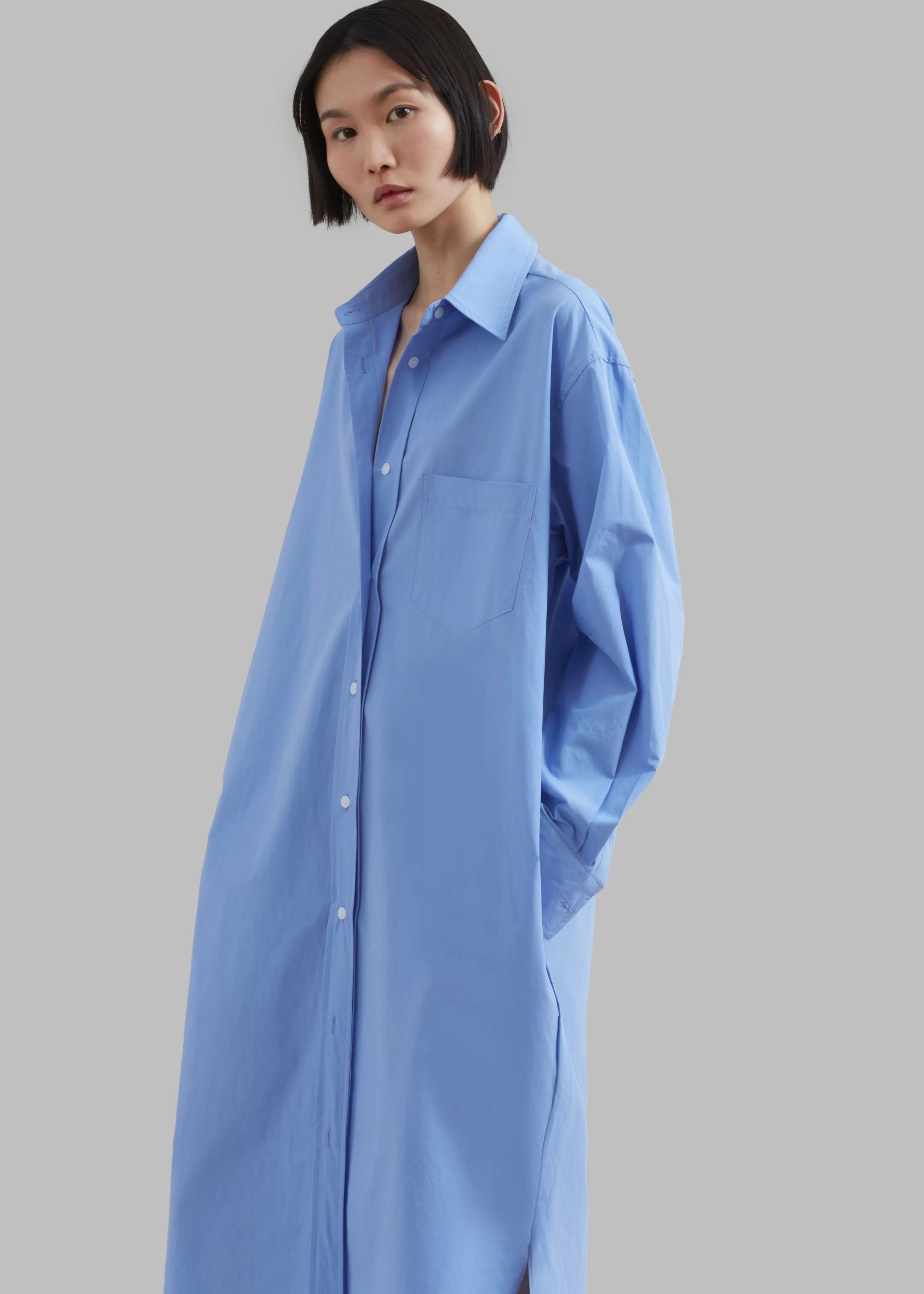 Women The Frankie Shop Raven Pocket Shirt Dress