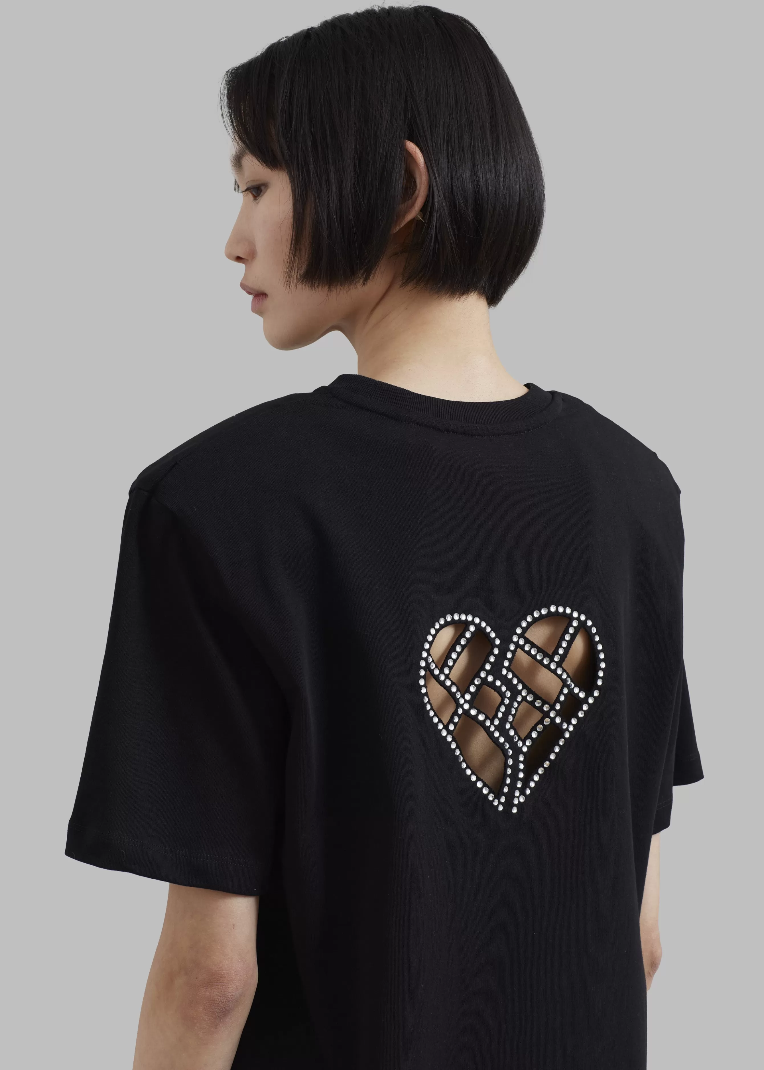 Women The Frankie Shop Rotate Boxy Lasercut T-Shirt