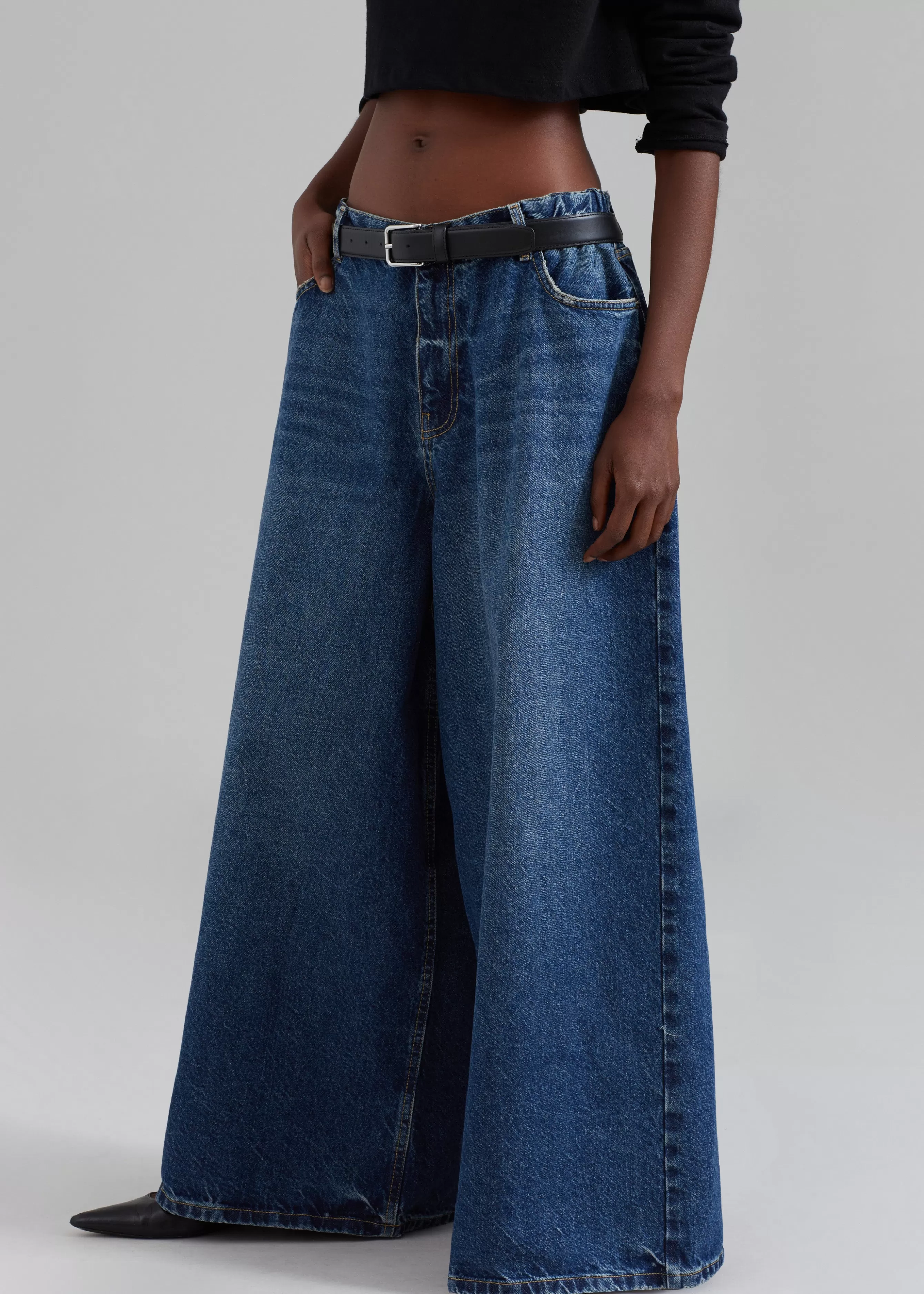 Women The Frankie Shop Sasha Wide Leg Jeans