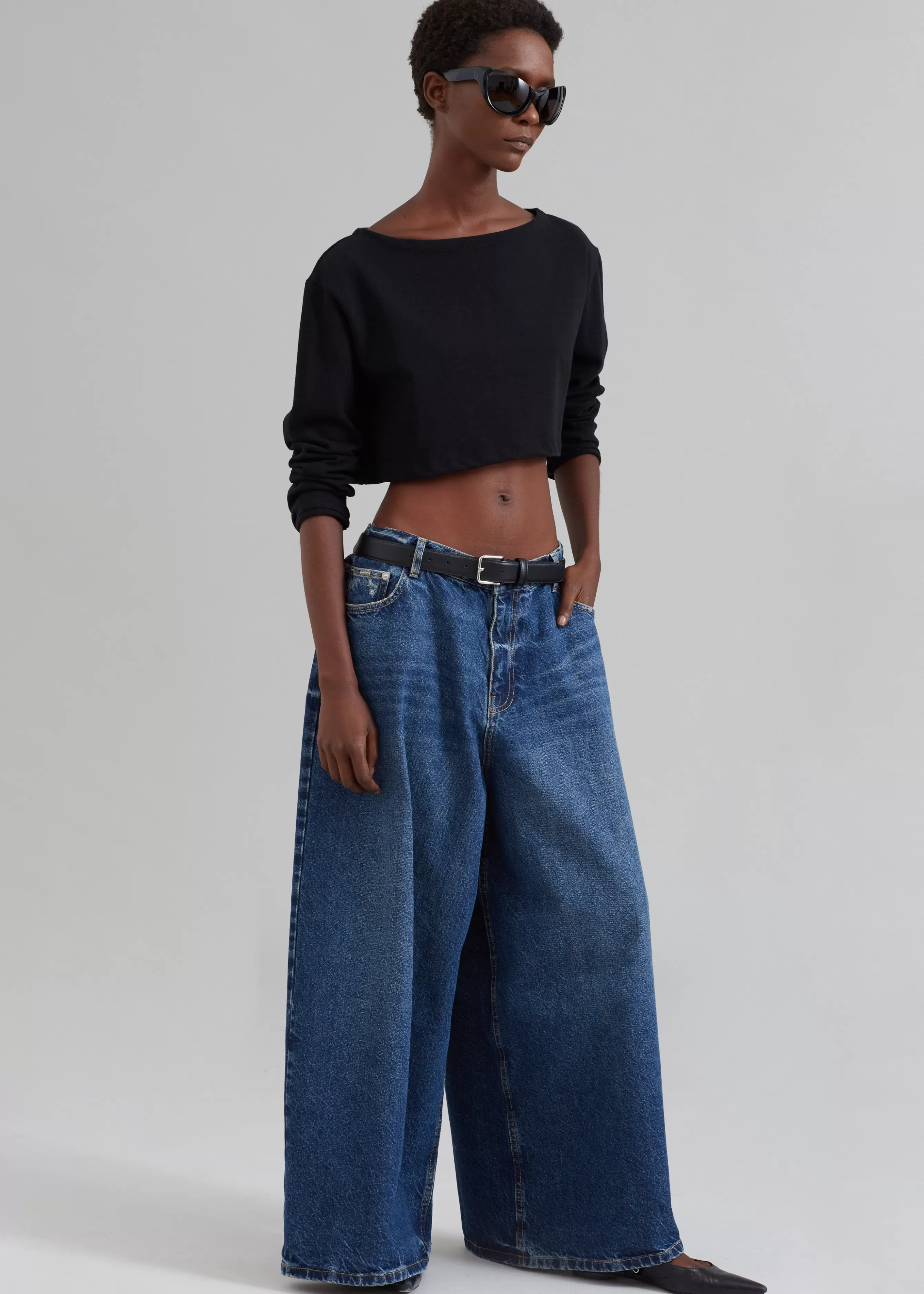 Women The Frankie Shop Sasha Wide Leg Jeans