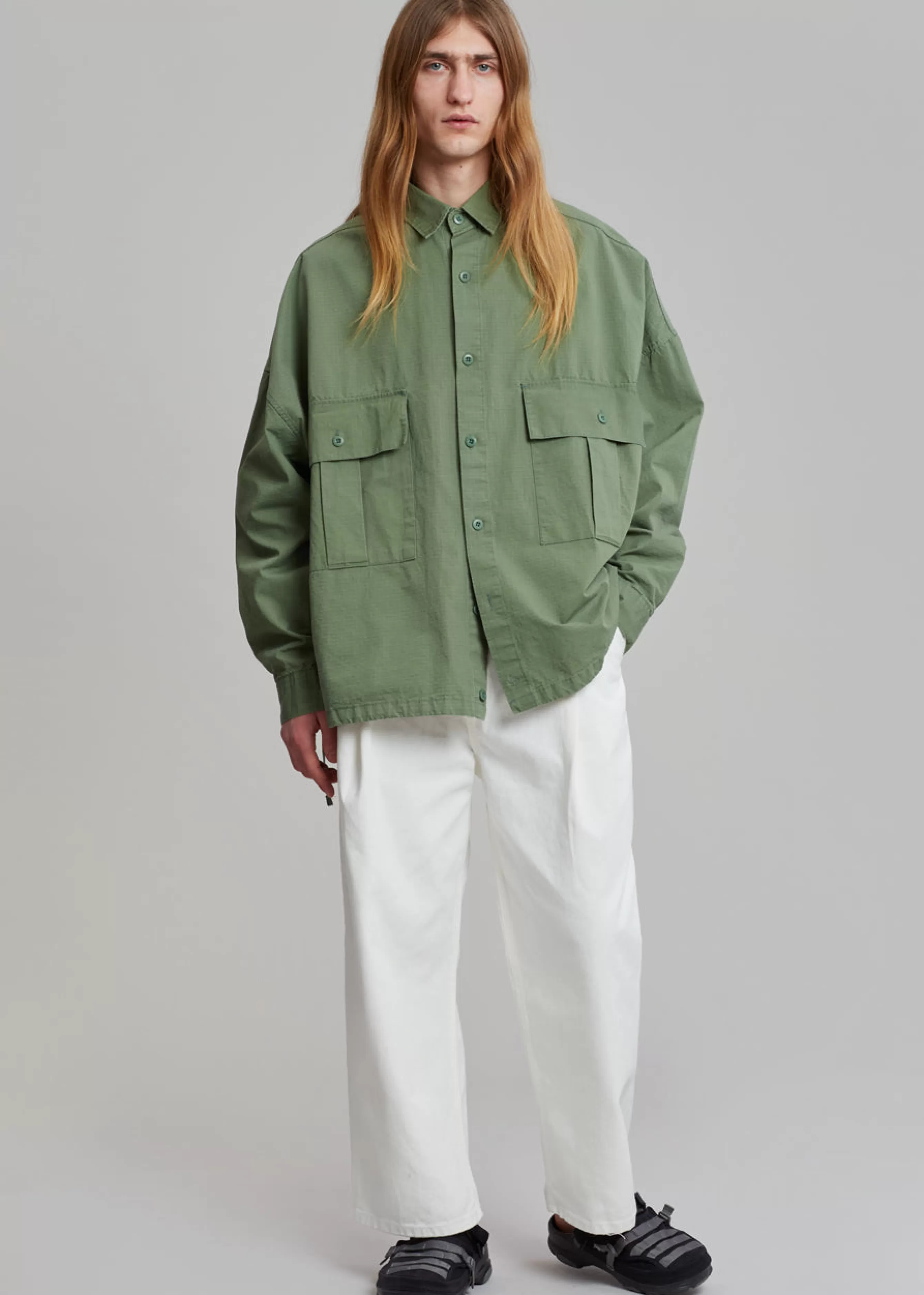 Men The Frankie Shop Seb Cargo Shirt