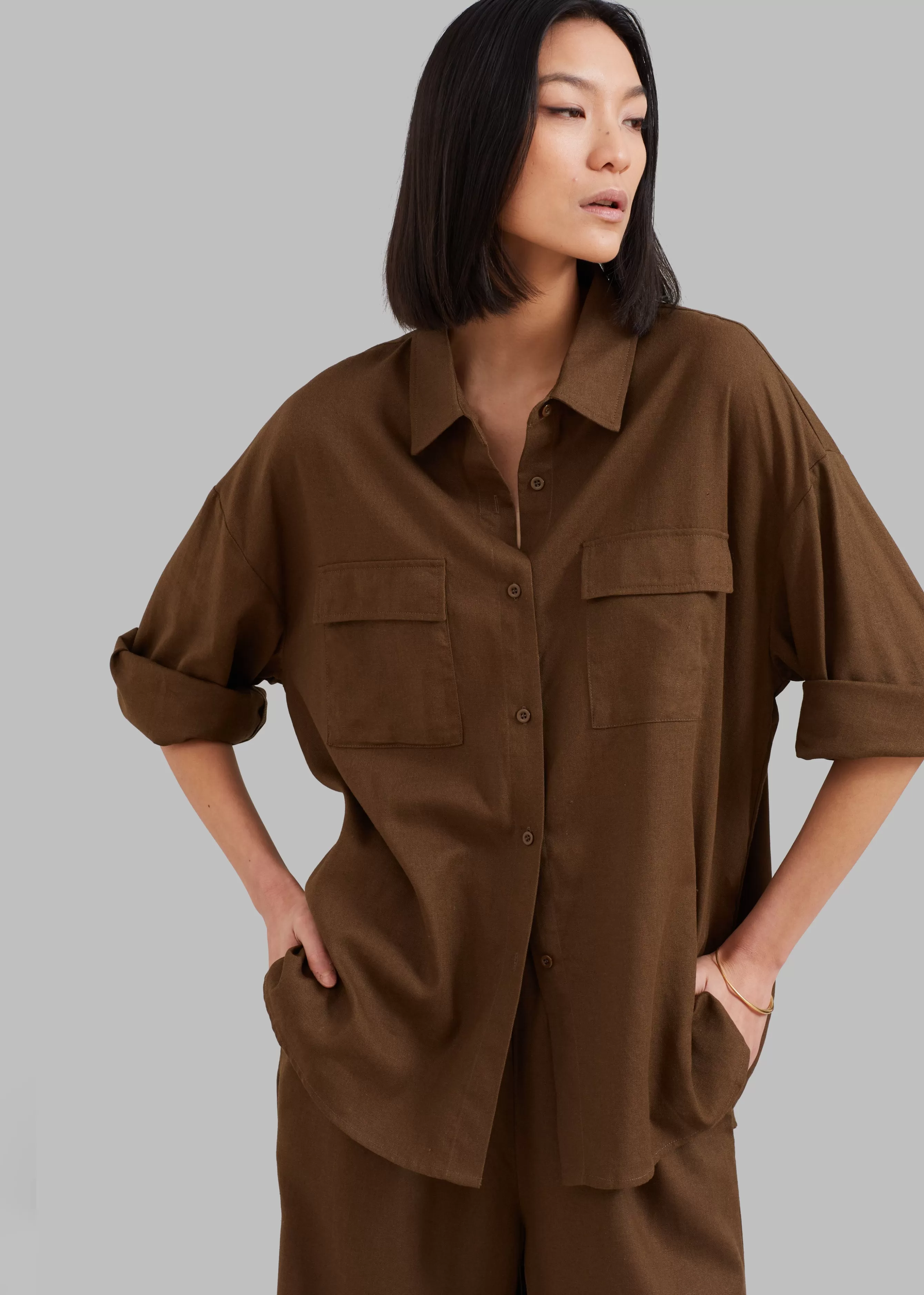 Women The Frankie Shop Solaqua The Pocket Shirt