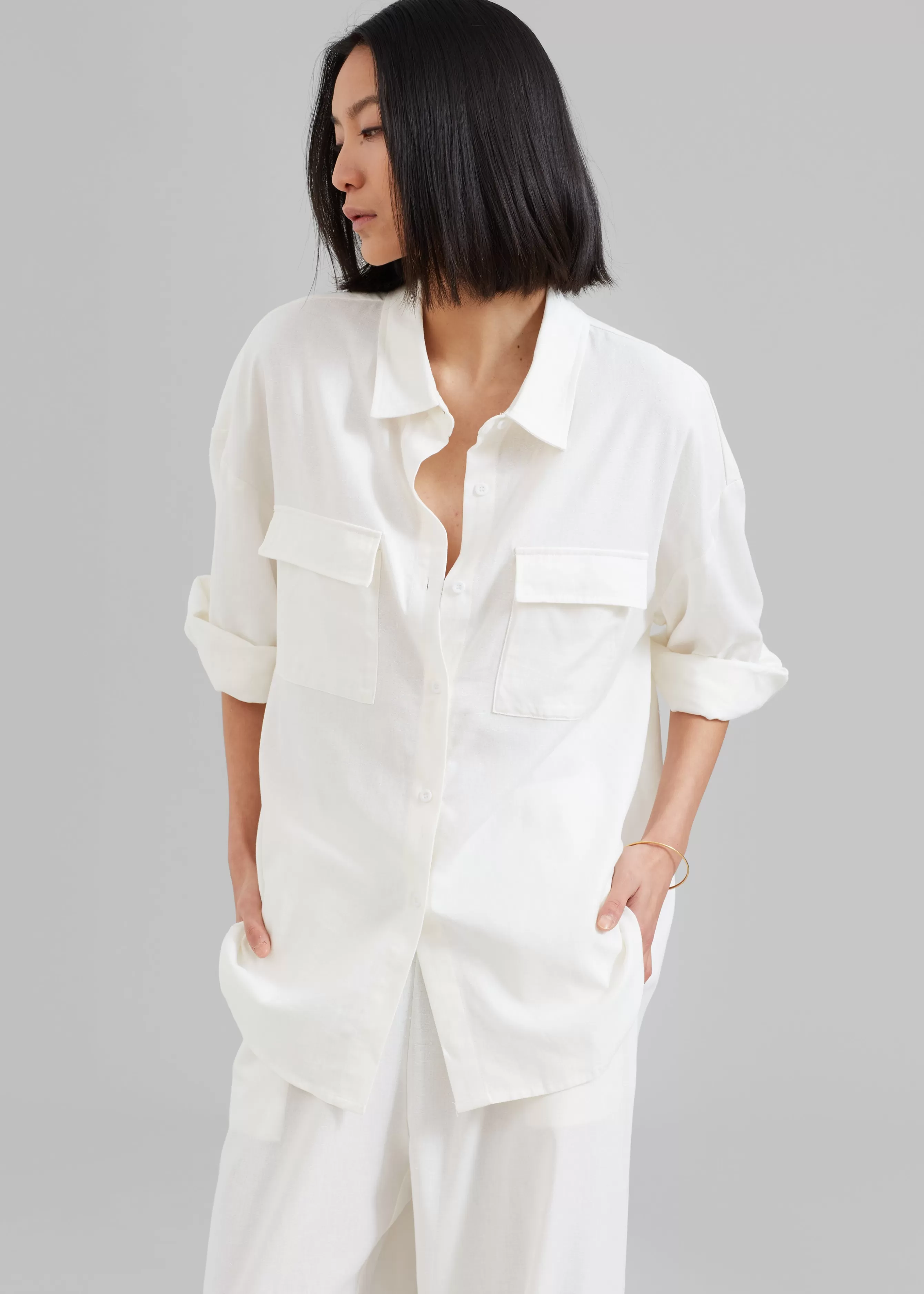 Women The Frankie Shop Solaqua The Pocket Shirt