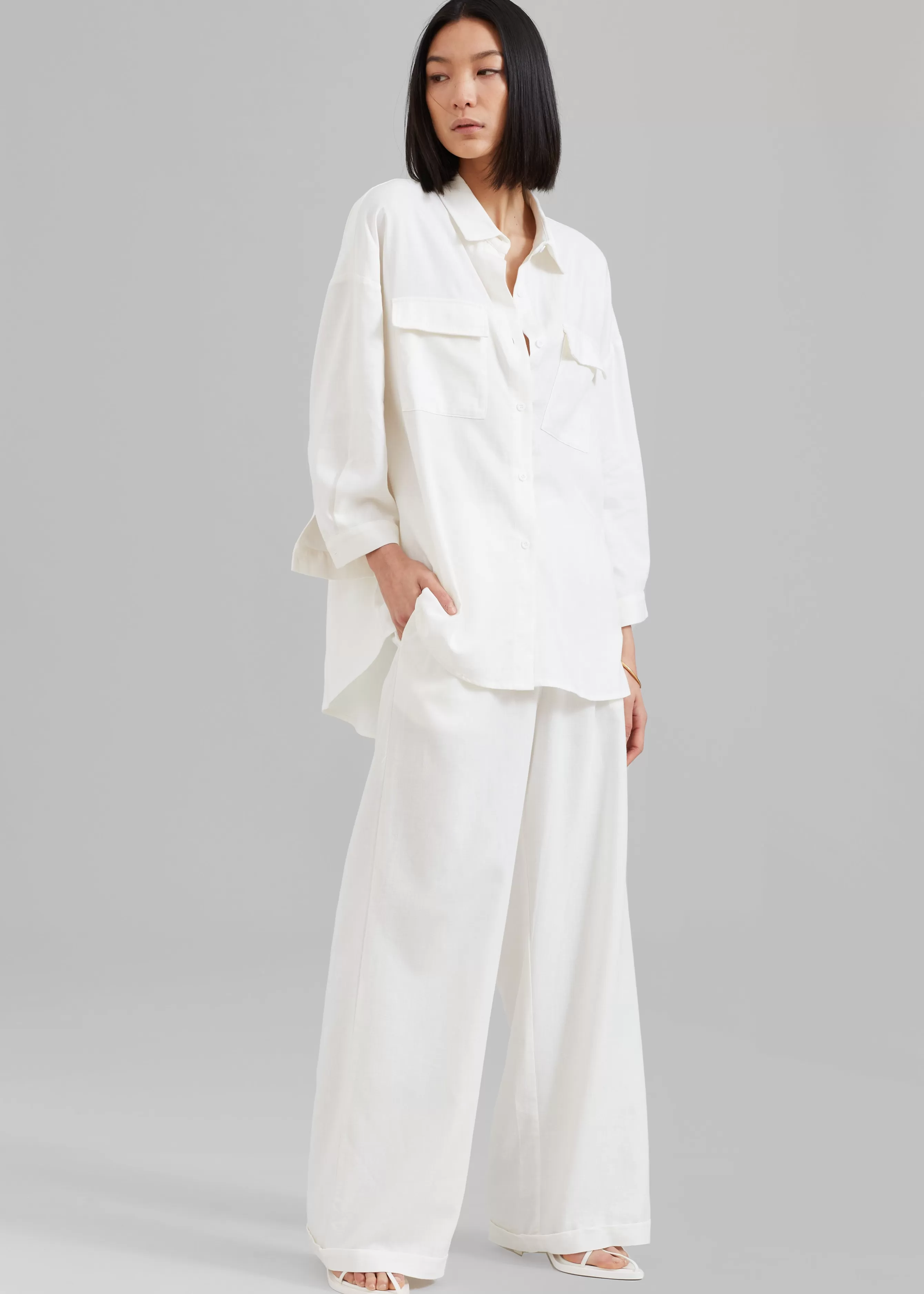 Women The Frankie Shop Solaqua The Pocket Shirt