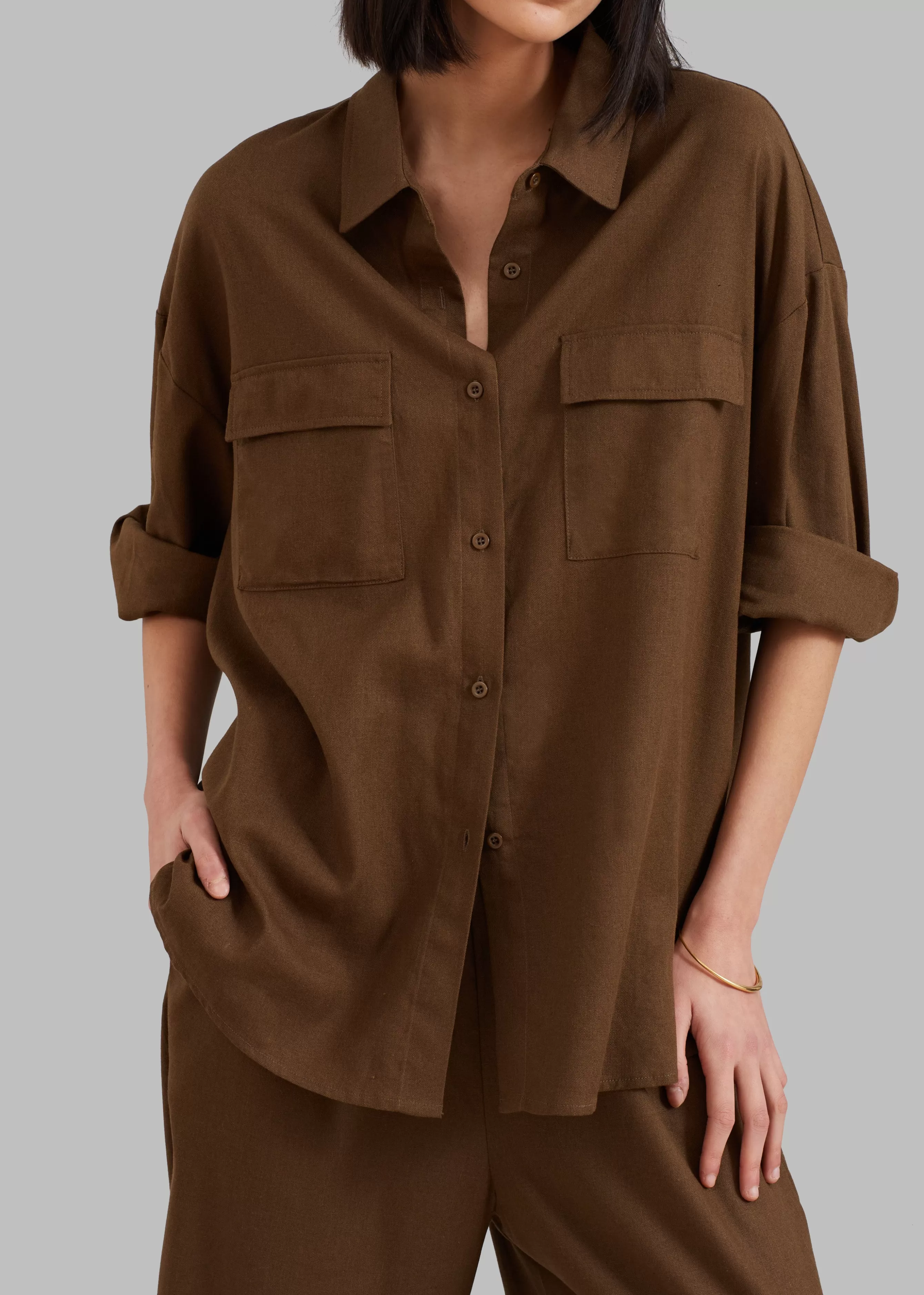 Women The Frankie Shop Solaqua The Pocket Shirt