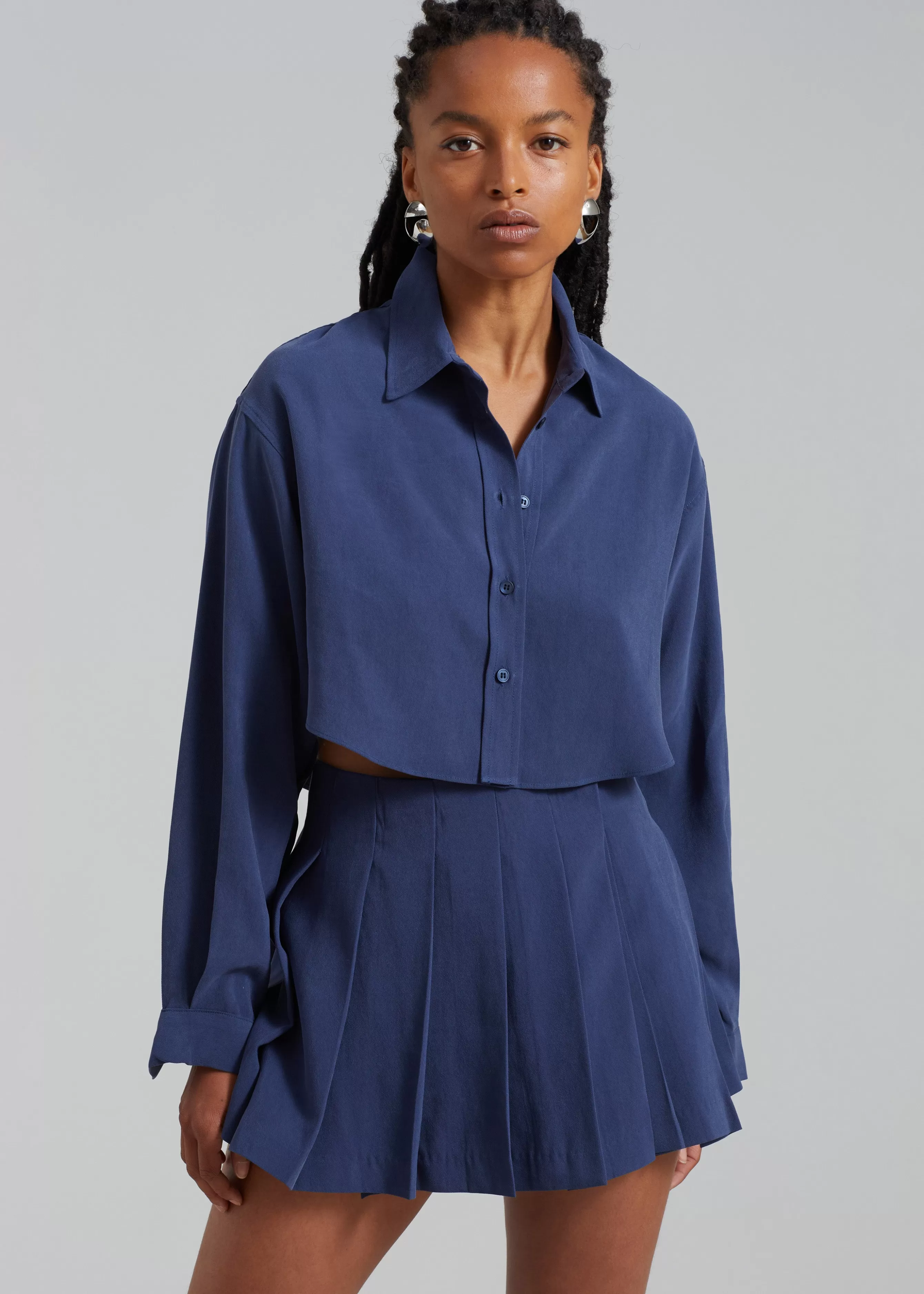 Women The Frankie Shop Steffi Cropped Shirt