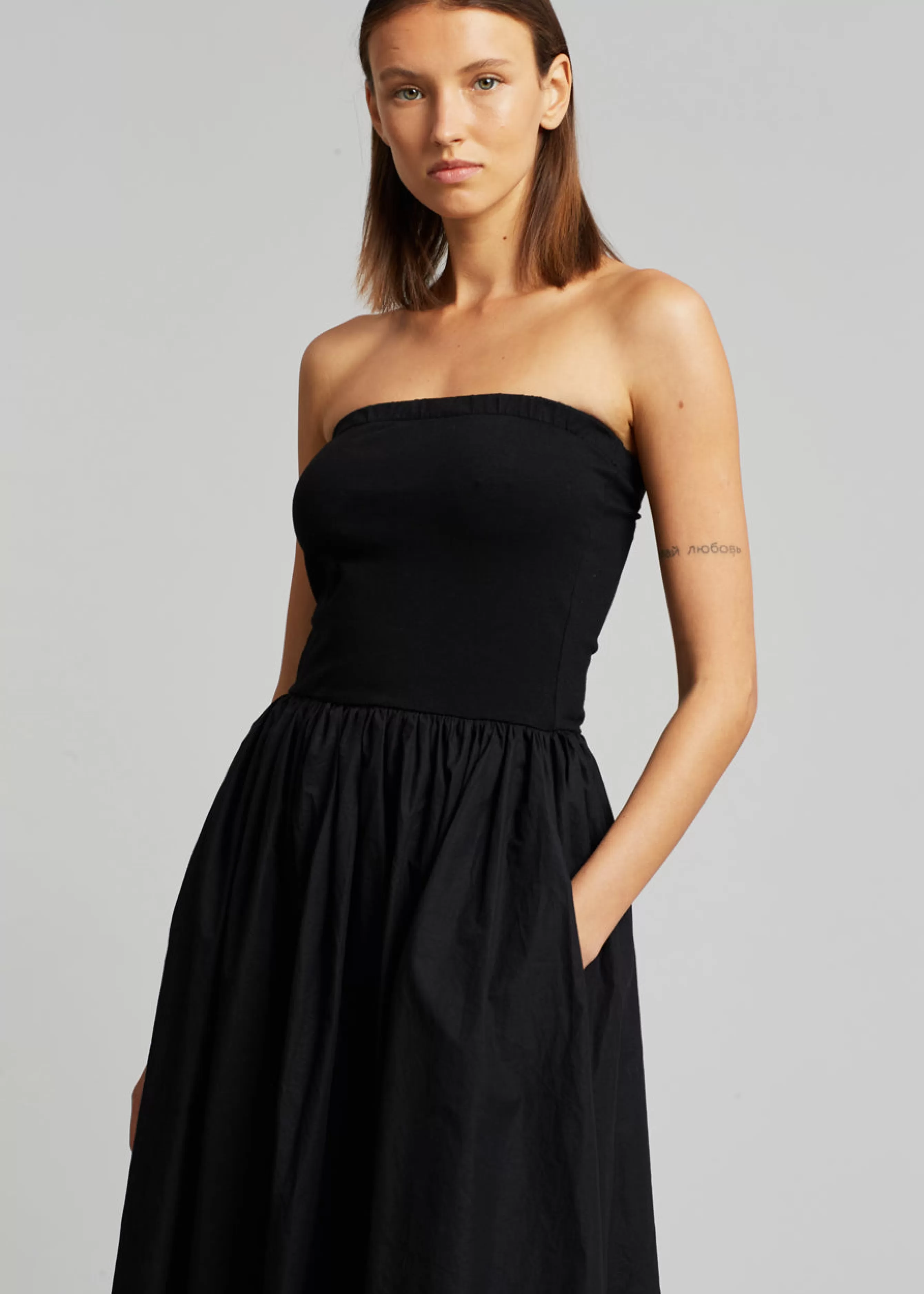 Women The Frankie Shop Tamo Strapless Maxi Dress