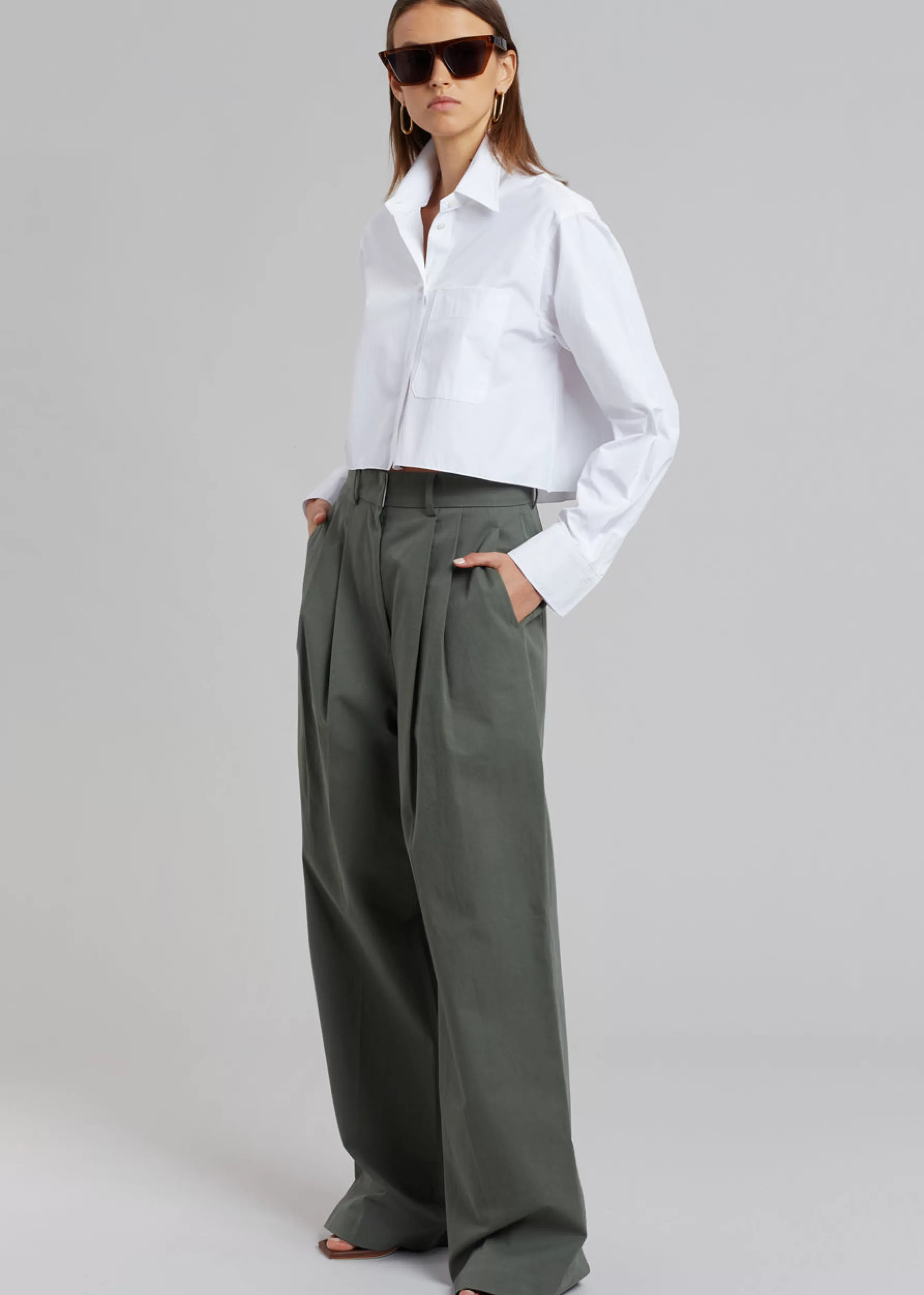 Women The Frankie Shop Tansy Cotton Pants