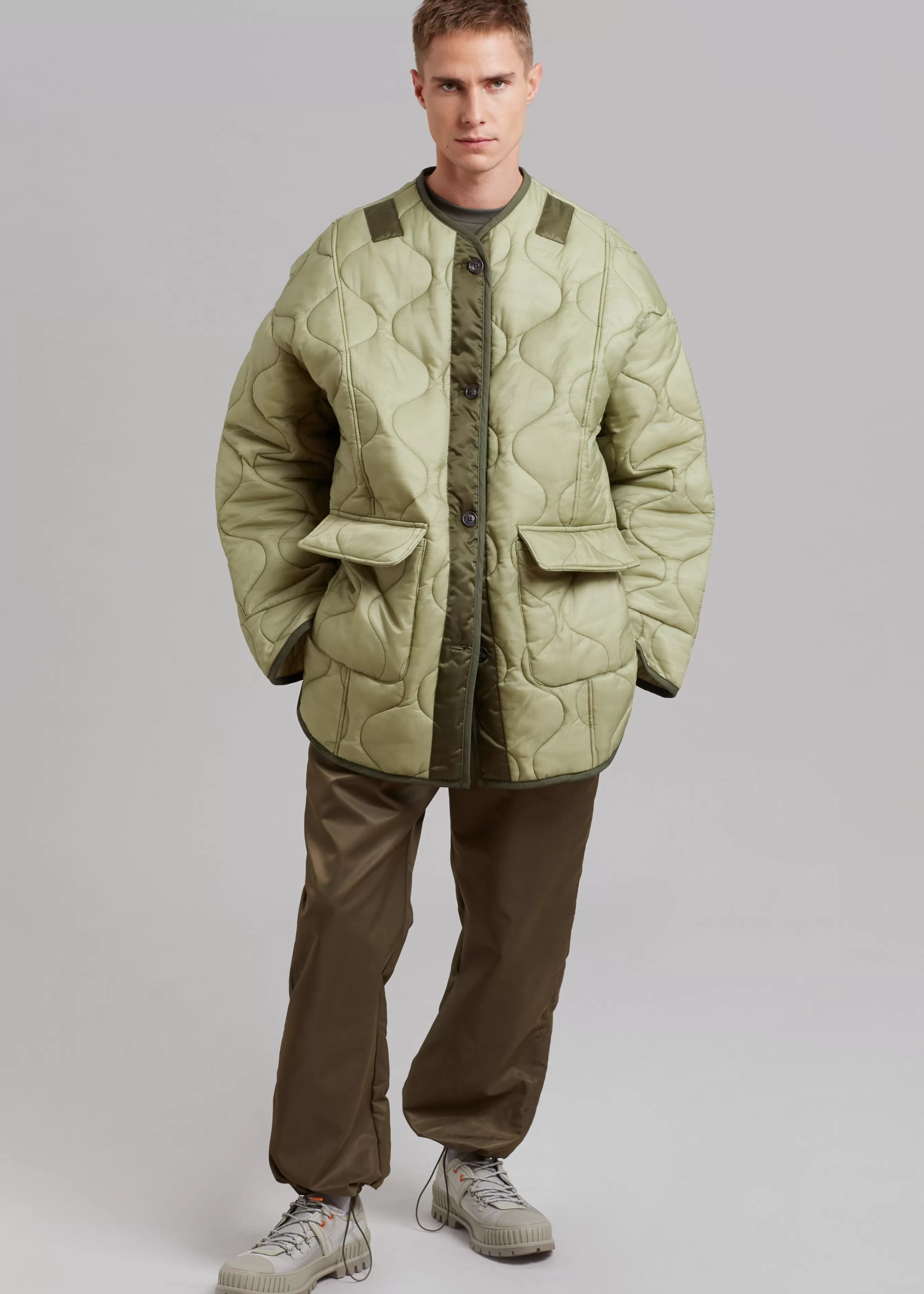 Men The Frankie Shop Ted Quilted Jacket