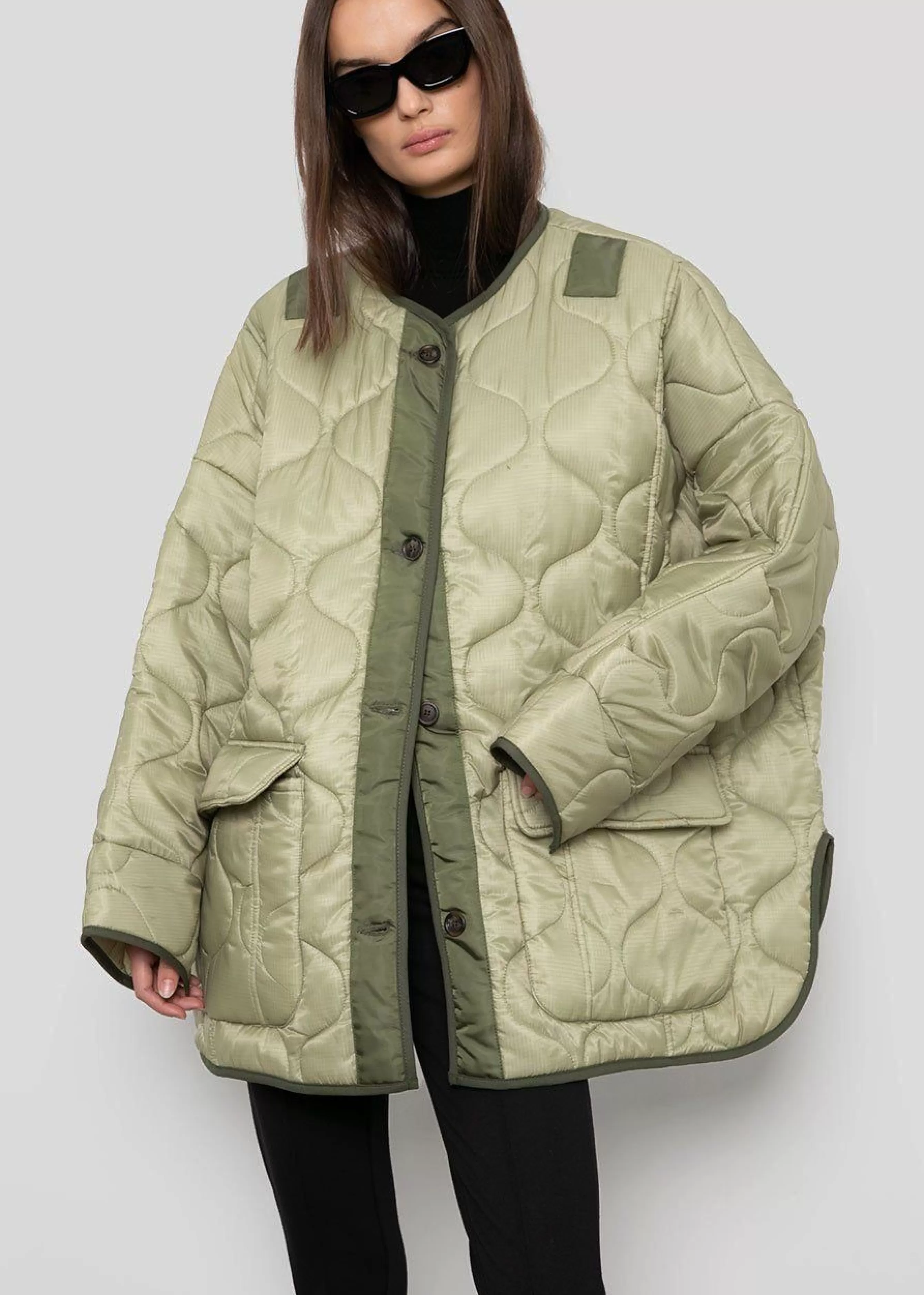 Women The Frankie Shop Teddy Quilted Jacket