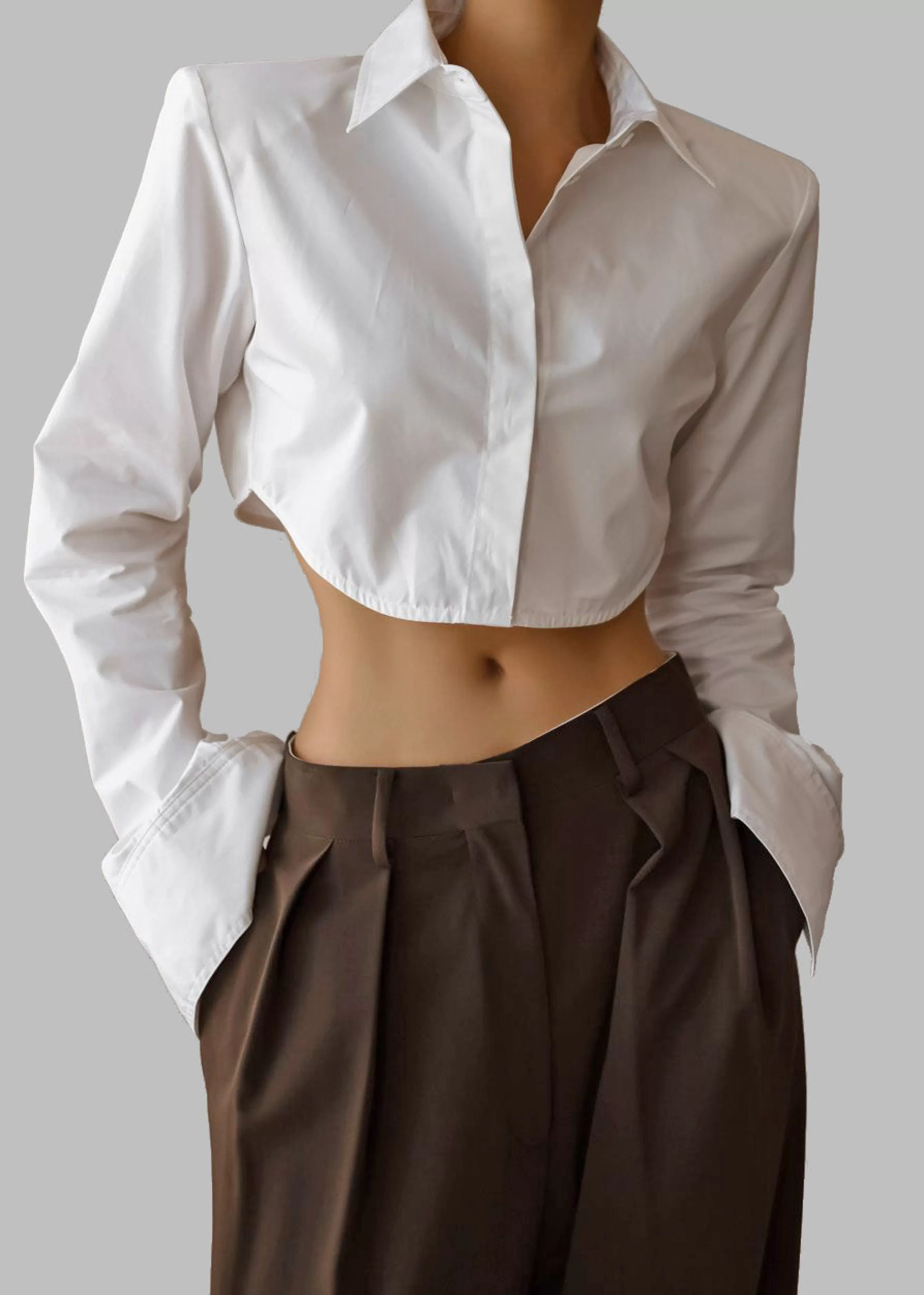 Women The Frankie Shop Uma Cropped Shirt