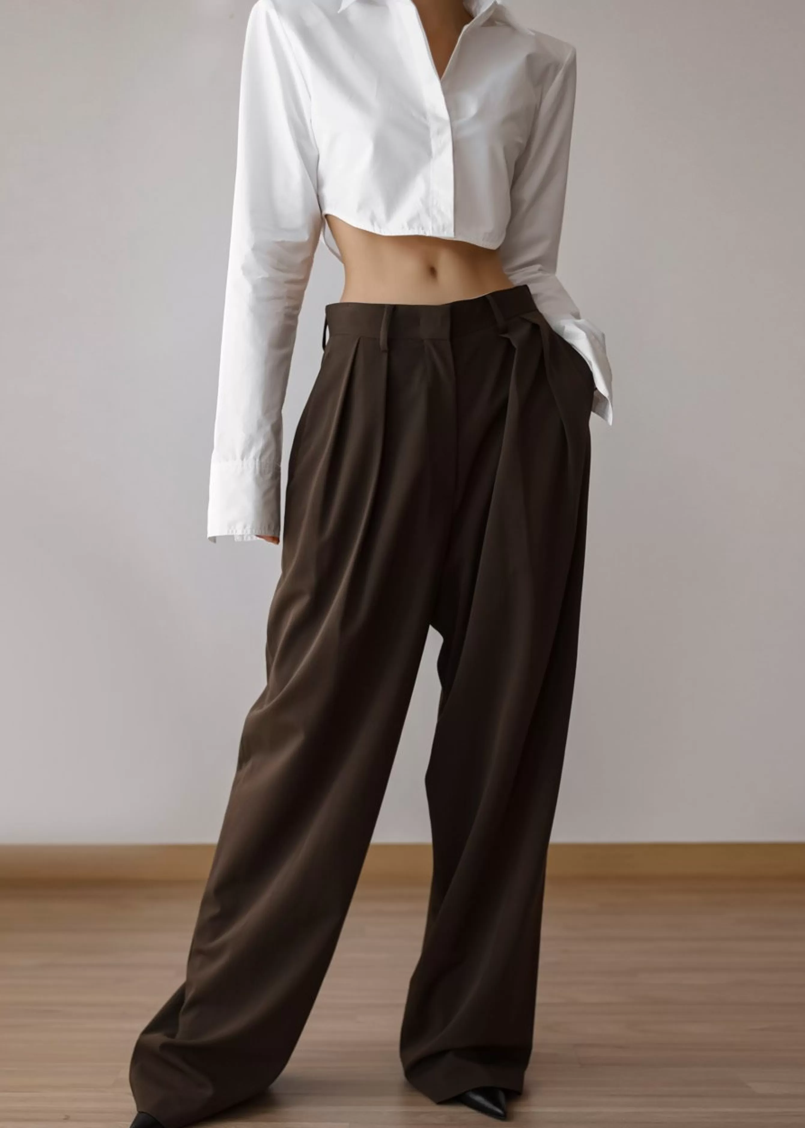 Women The Frankie Shop Uma Cropped Shirt