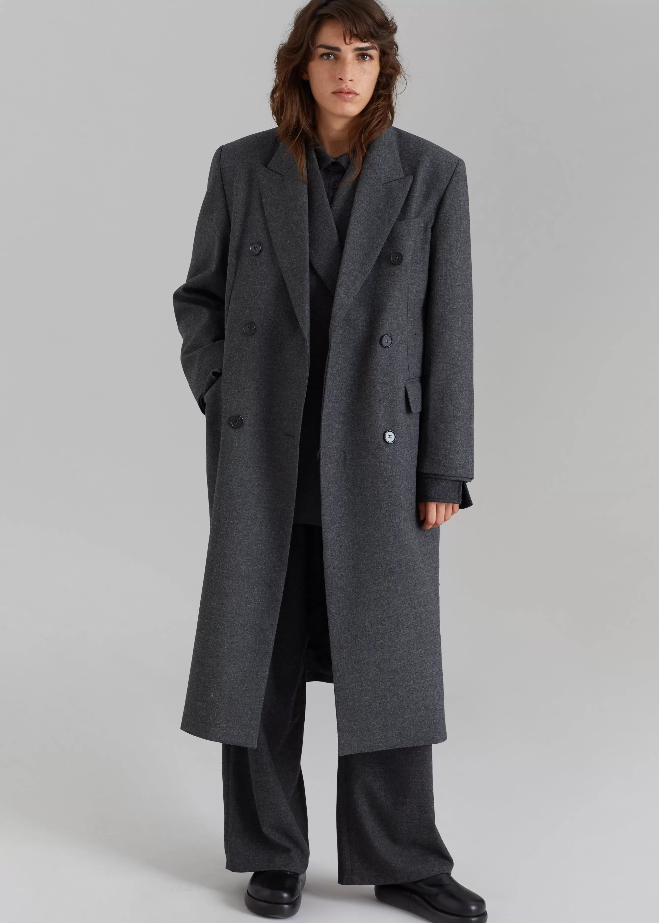 Women The Frankie Shop Vance Double Breasted Coat