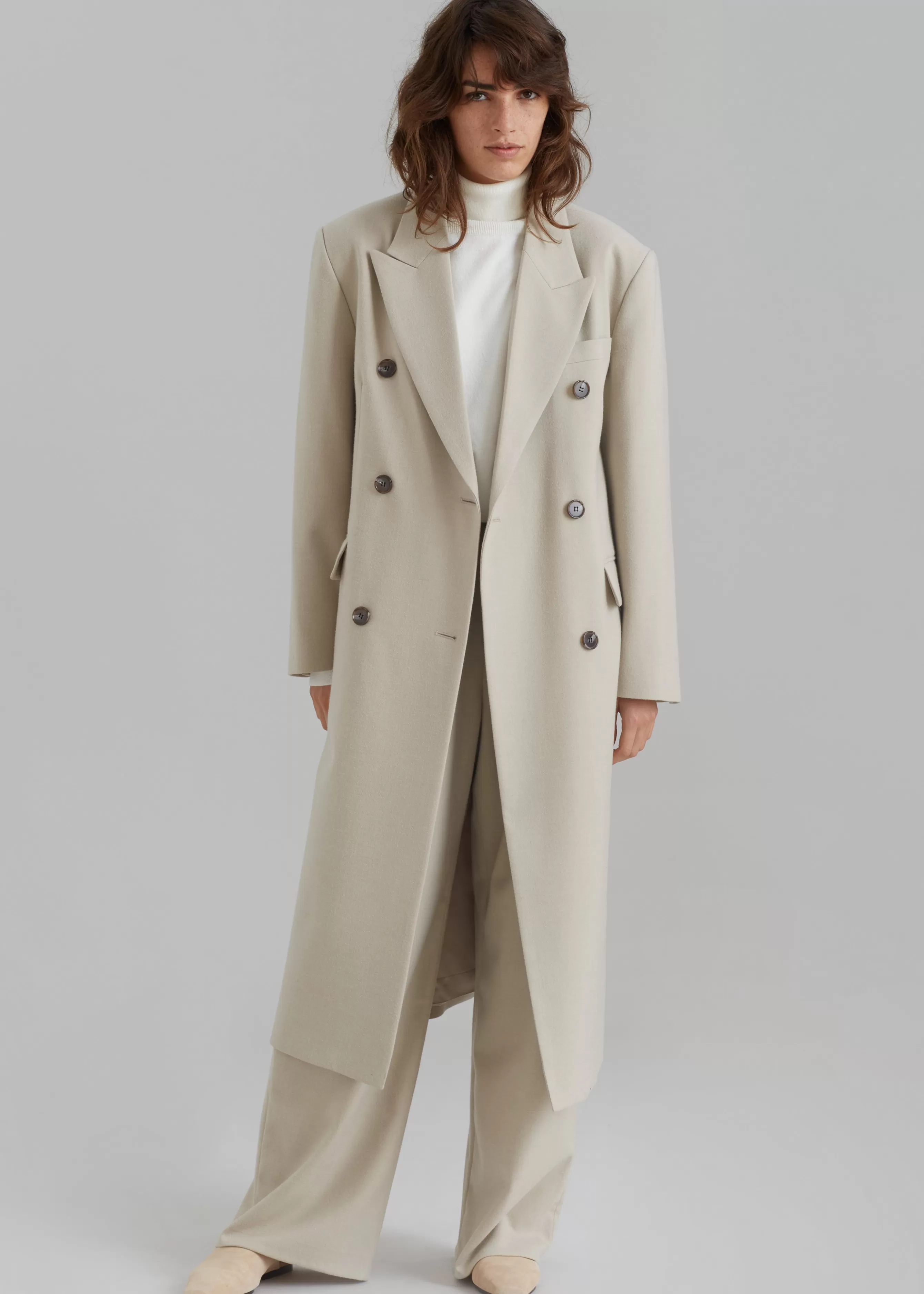 Women The Frankie Shop Vance Double Breasted Coat